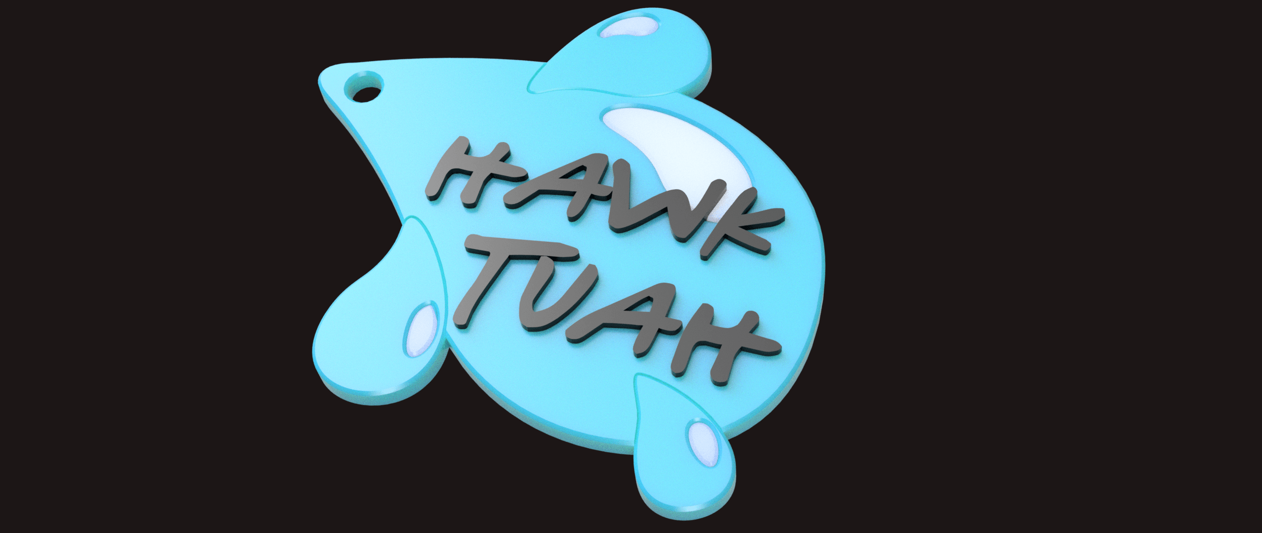 Hawk Tuah Keychain 3d model
