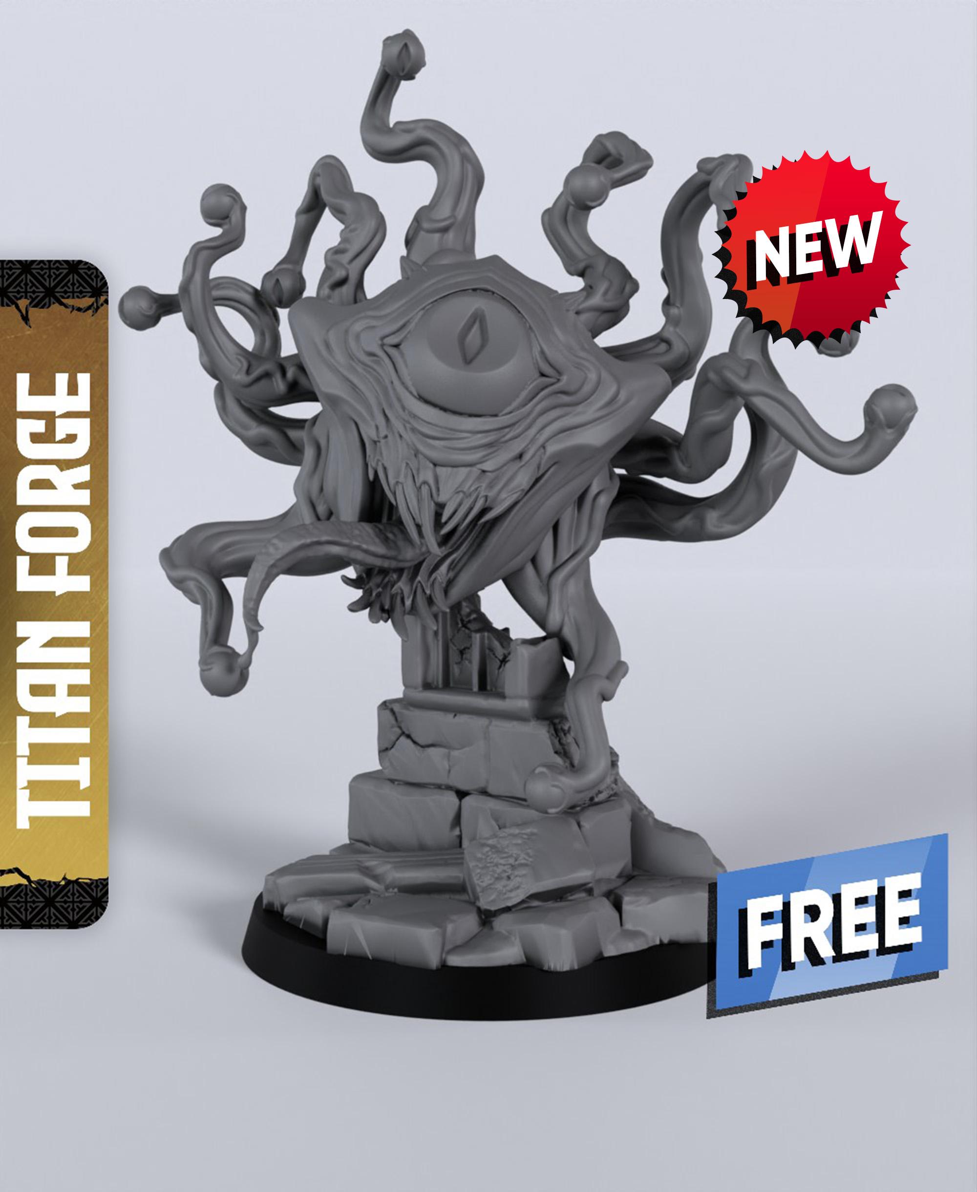 Beholder - With Free Dragon Warhammer - 5e DnD Inspired for RPG and Wargamers 3d model