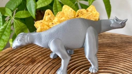Nachosaurus Snack Dish / Stegosaurus Dinosaur 3d model