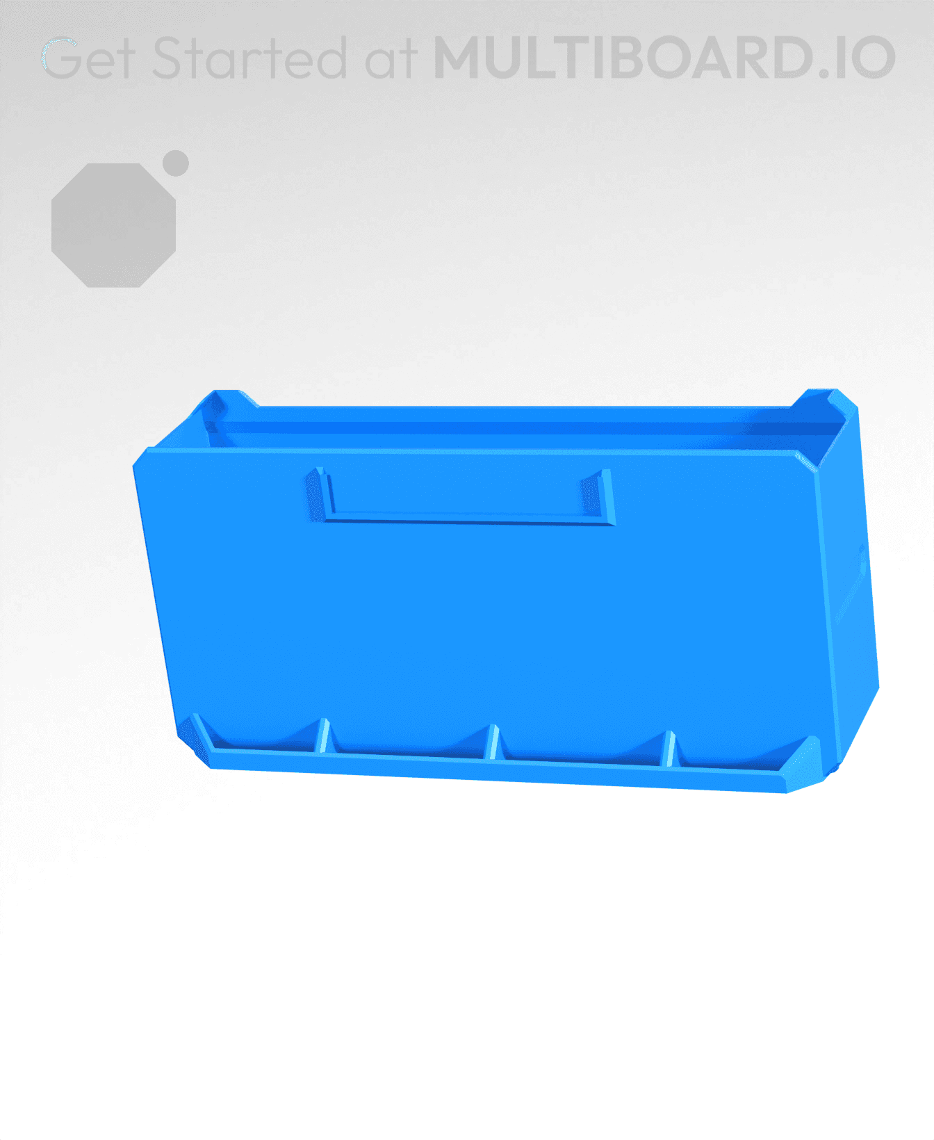 4x2x1-Deep - Multibin Simple Drawer 3d model