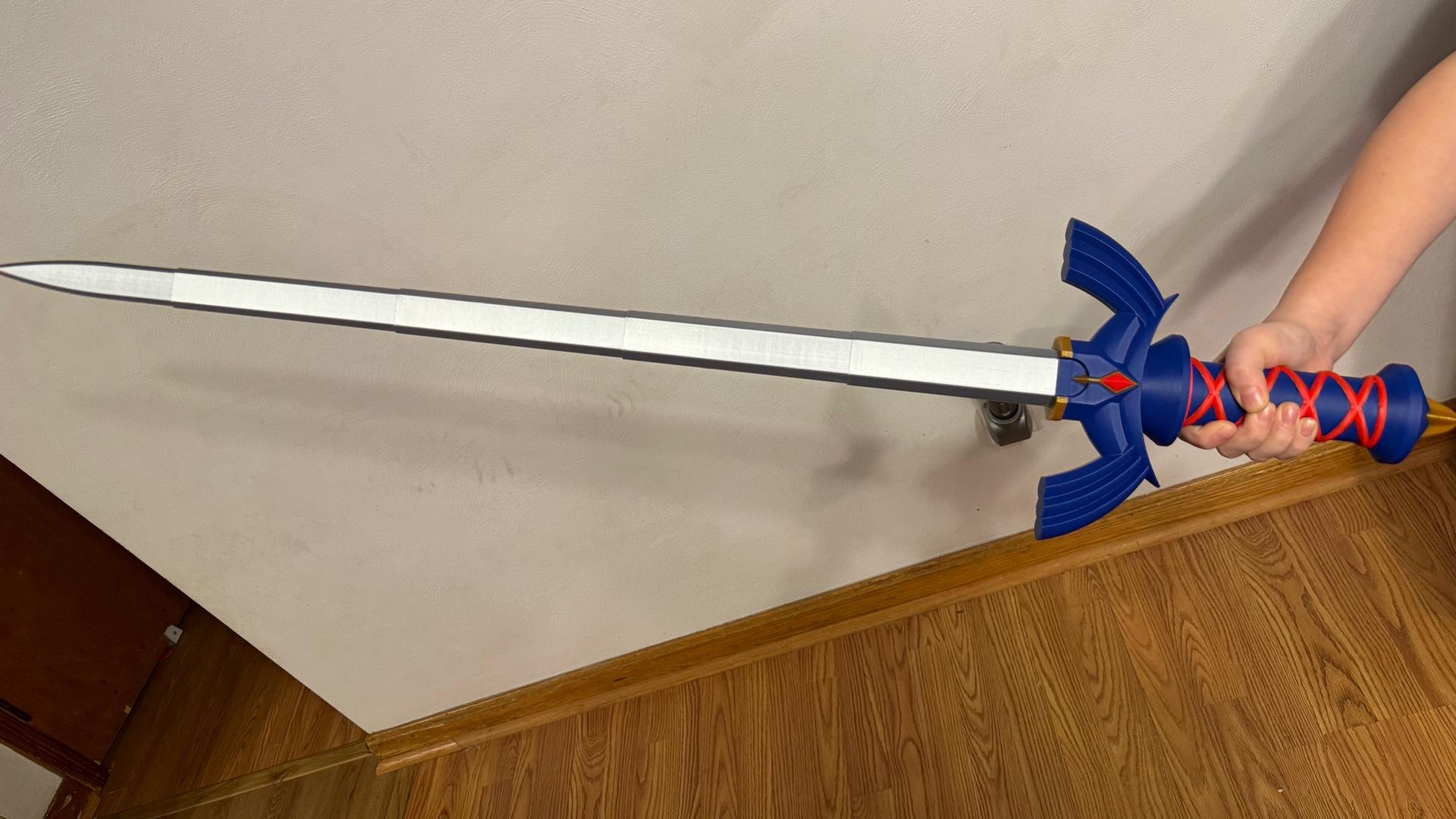 Collapsing Master Sword with Replaceable Blade 3d model