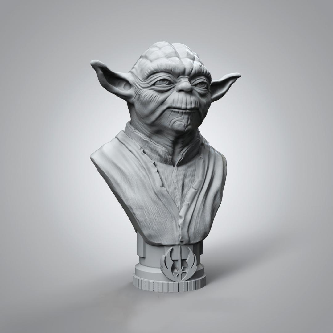 Master Yoda Bust (throwback) 3d model