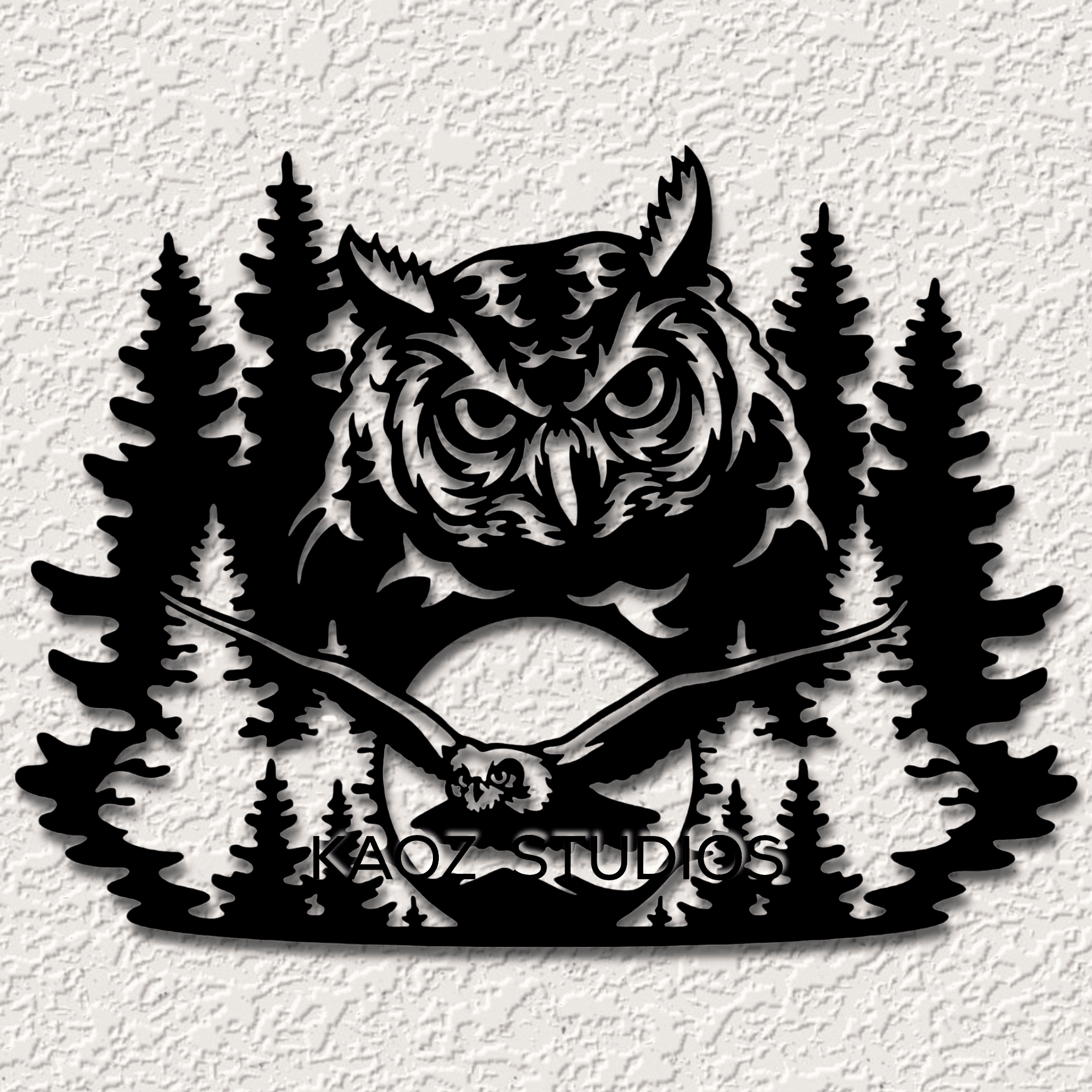 6 pack mountain scenery wall art bear wolf bison owl cabin deer wall decor woodland 3d model