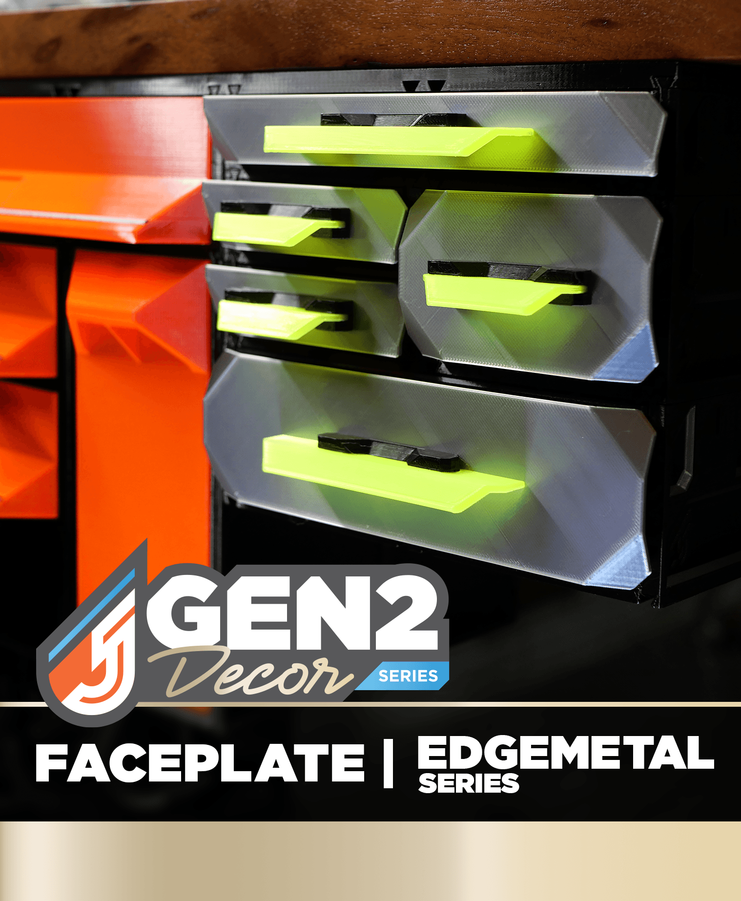 GEN2 Decor - Faceplate - EdgeMetal 3d model