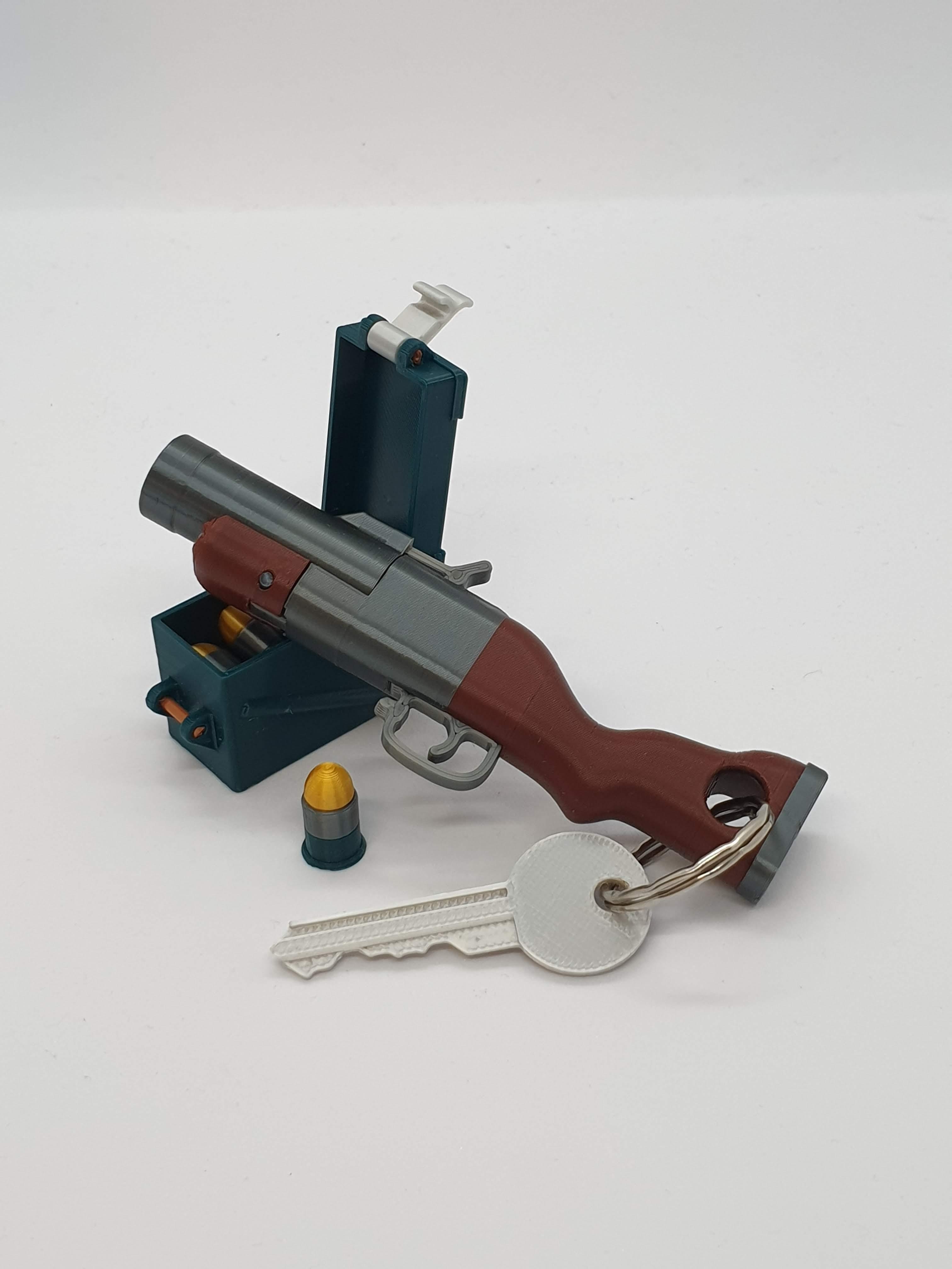 M79-6mm Grenade Launcher Keychain — Functional Blaster 3d model