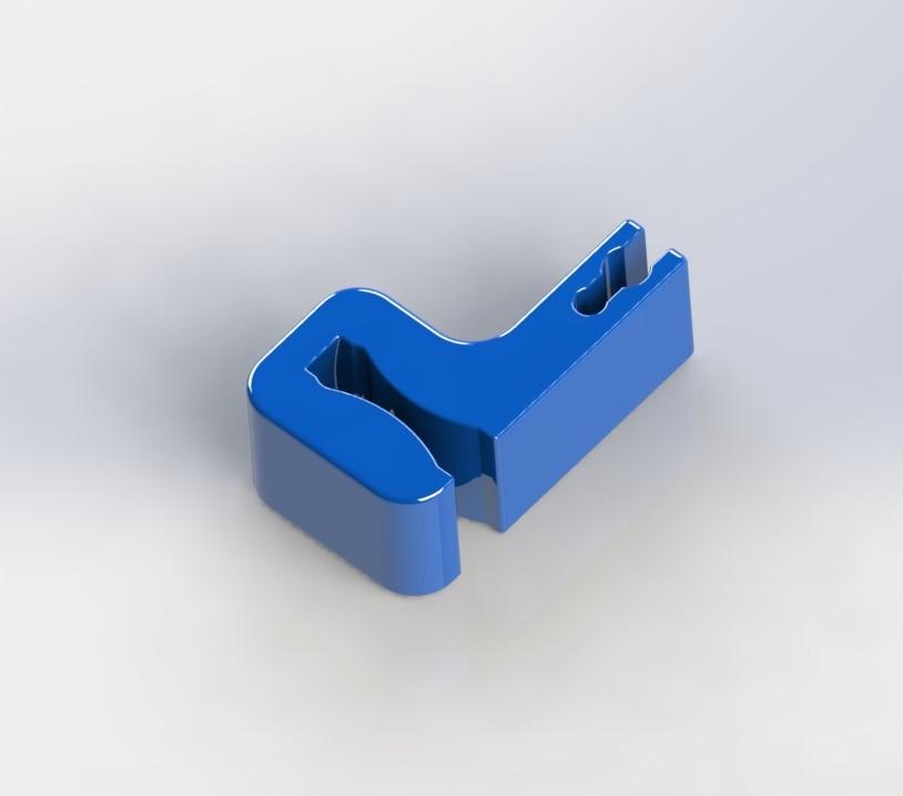 Simple universal spool clip 3d model