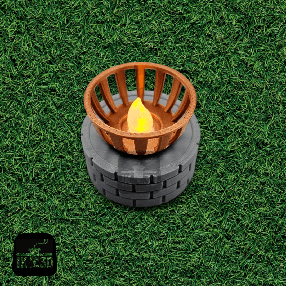 Miniature Brazier Led Candle Sleeve / No Supports  3d model