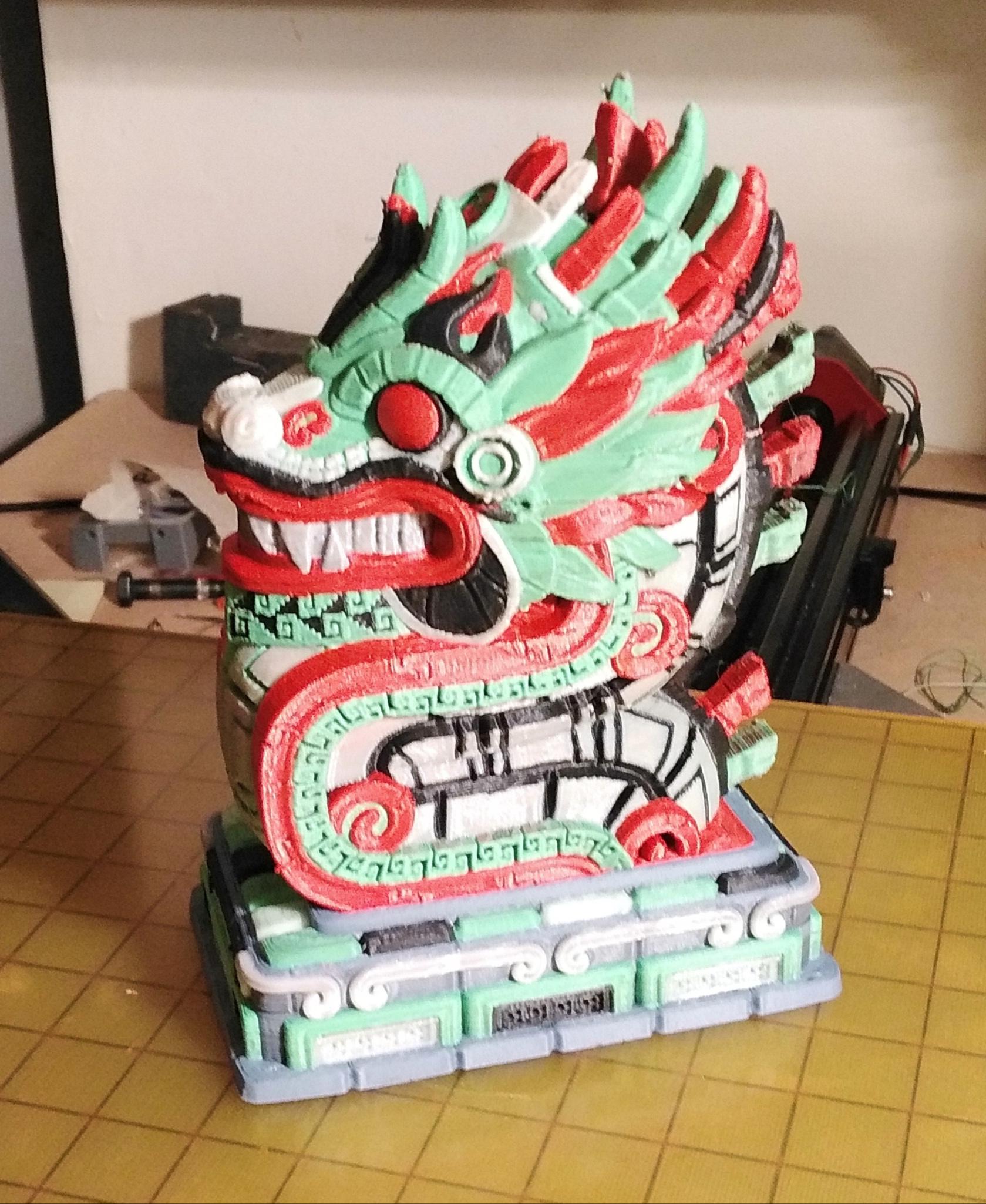 Aztec Dragon bust (Pre 3d model