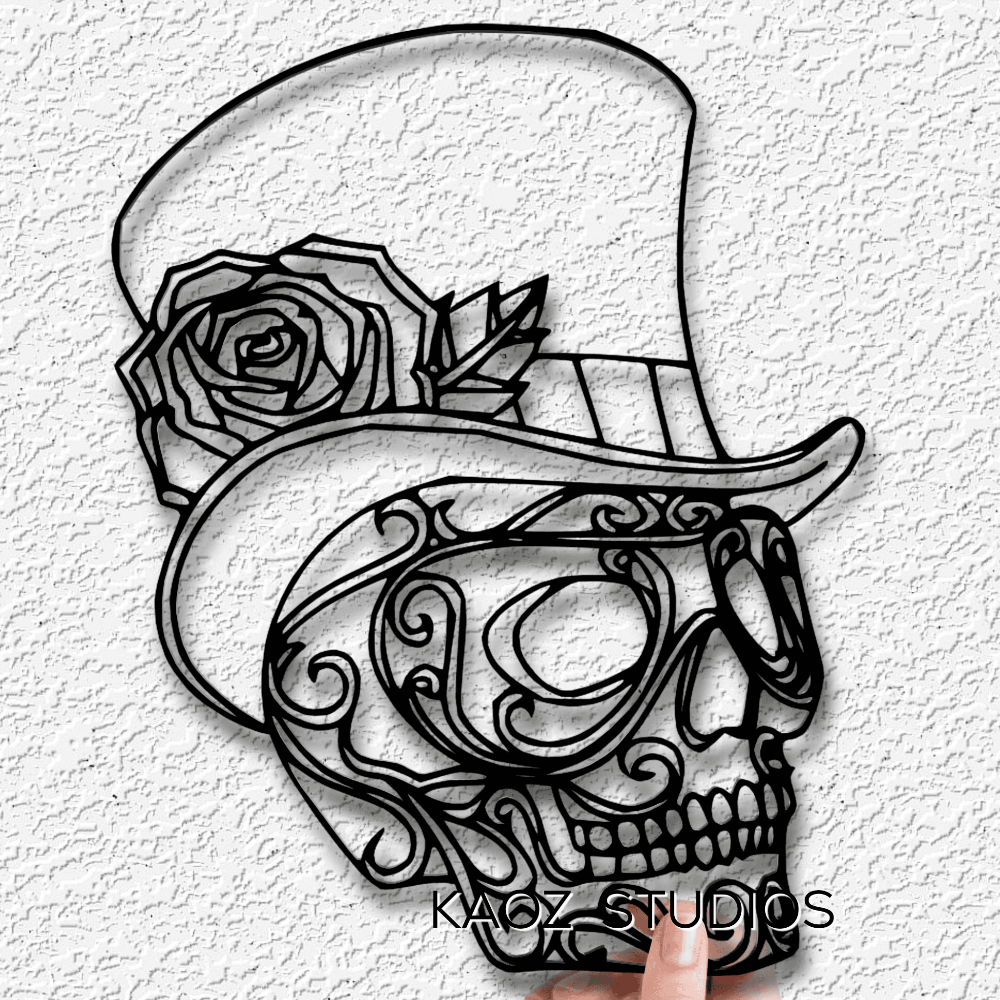 sugar skull wall art day of the dead decor halloween decoration 3d model