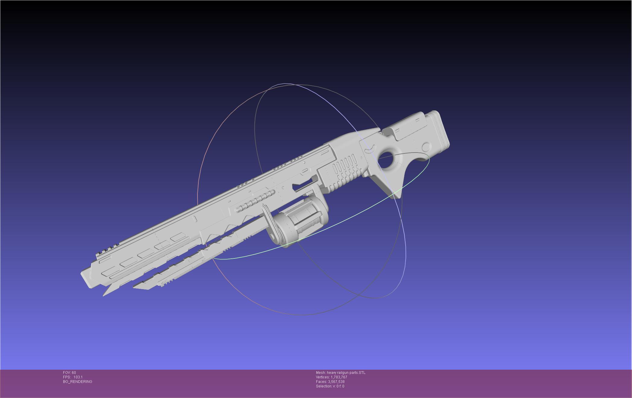 Murder Drones Finale Version Heavy Railgun 3d model