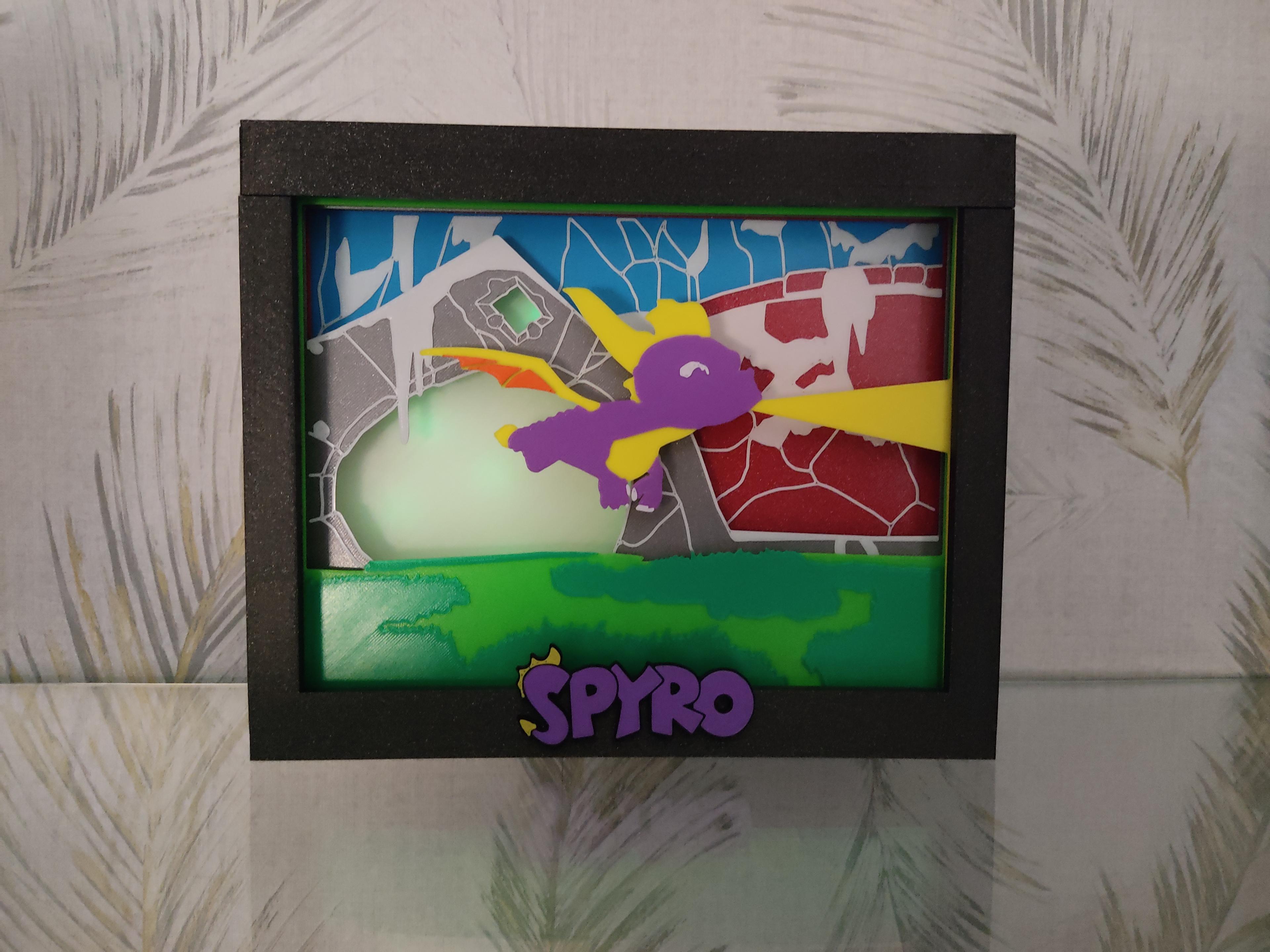 Spyro plates for light and shadow box 3d model