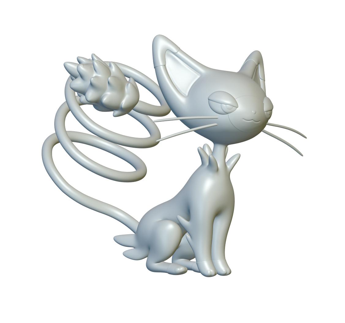 Pokemon Glameow #431 - Optimized for 3D Printing 3d model