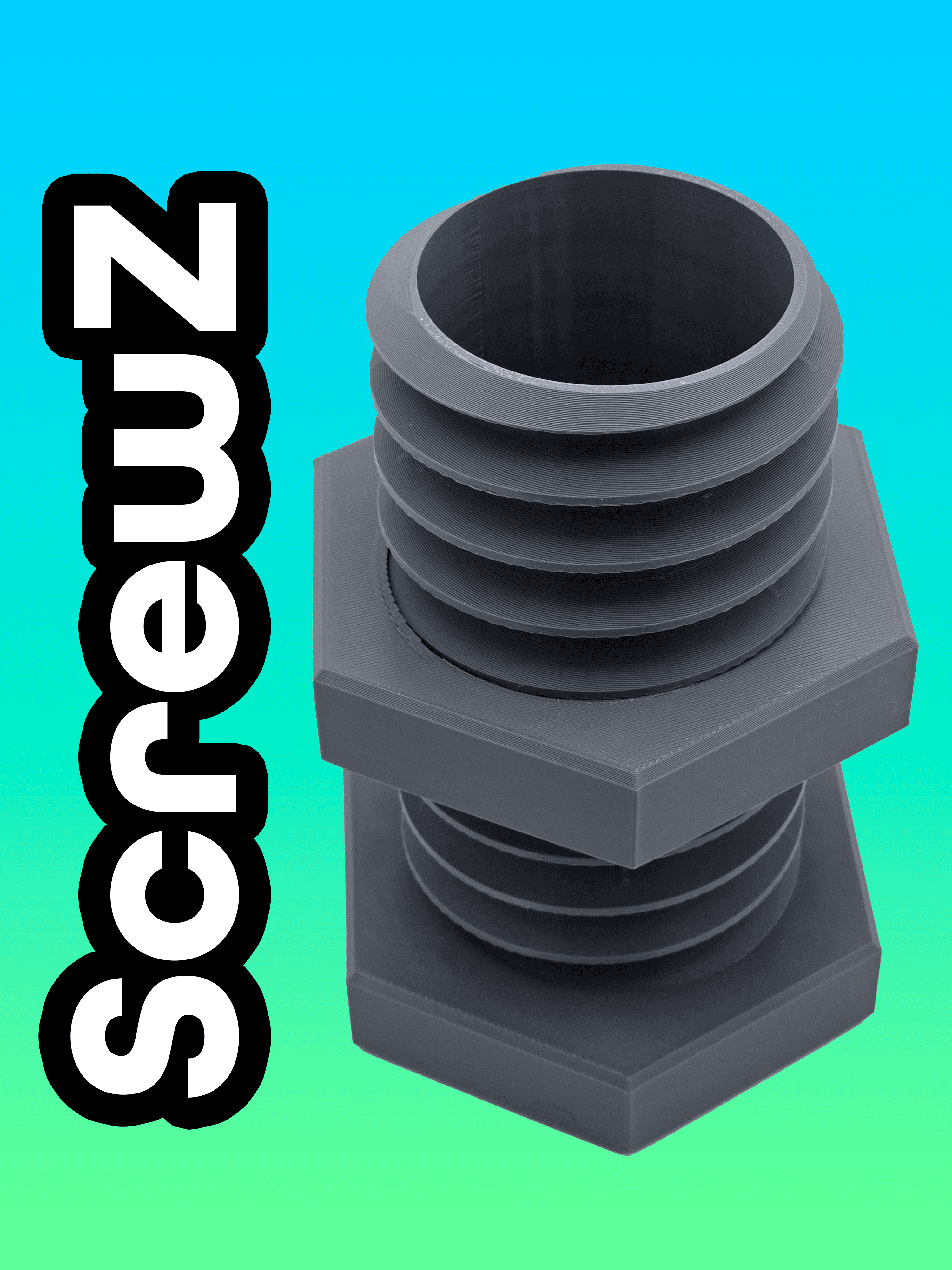 ScrewZ Koozie - The Functional Screw Can Koozie 3d model