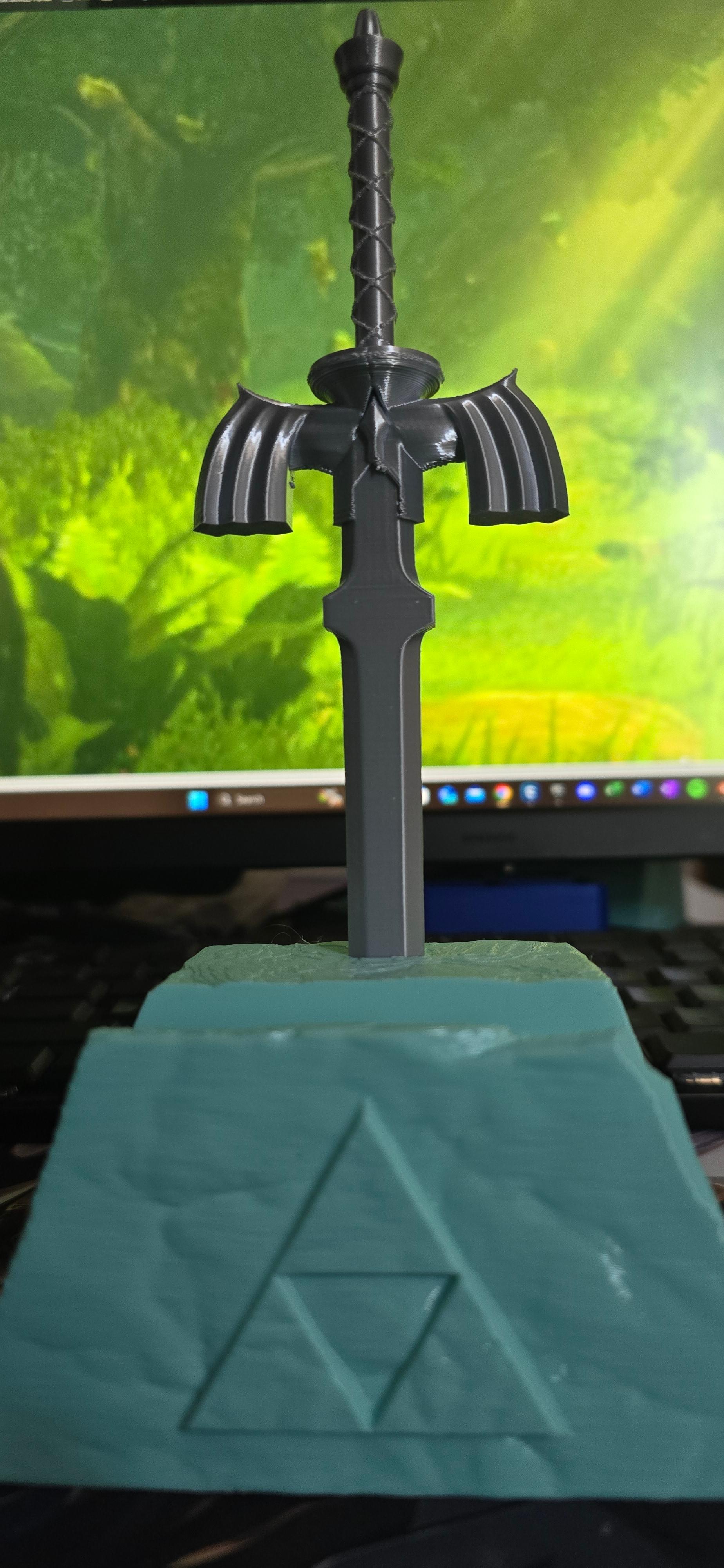 Sword In The Stone Controller Stand - Master Sword Edition 3d model