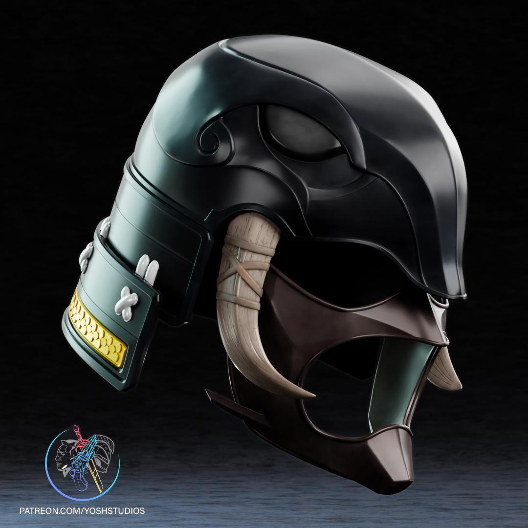 Sengoku Black Helmet 3D Printer File STL 3d model