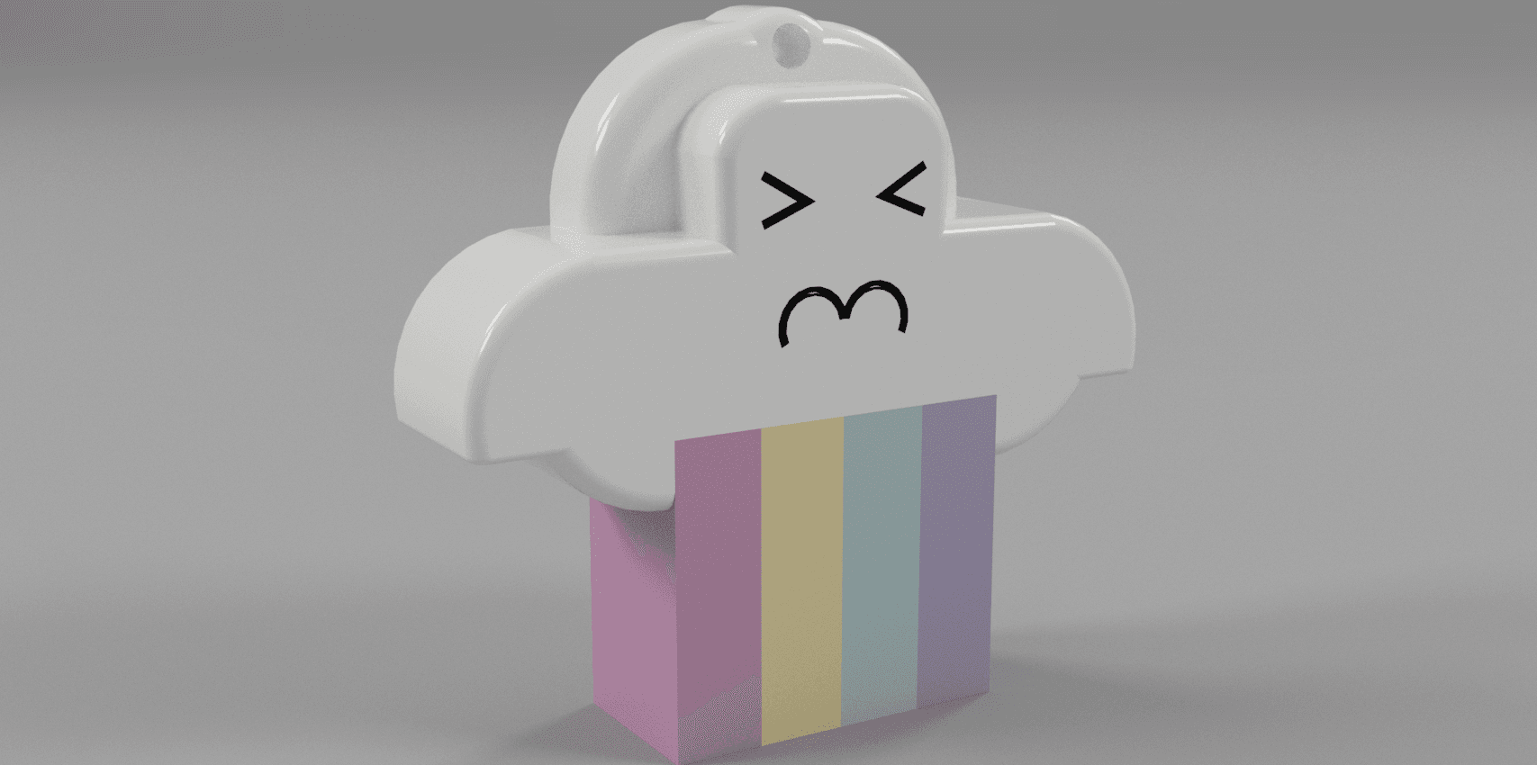 Rainbow Cloud 3d model