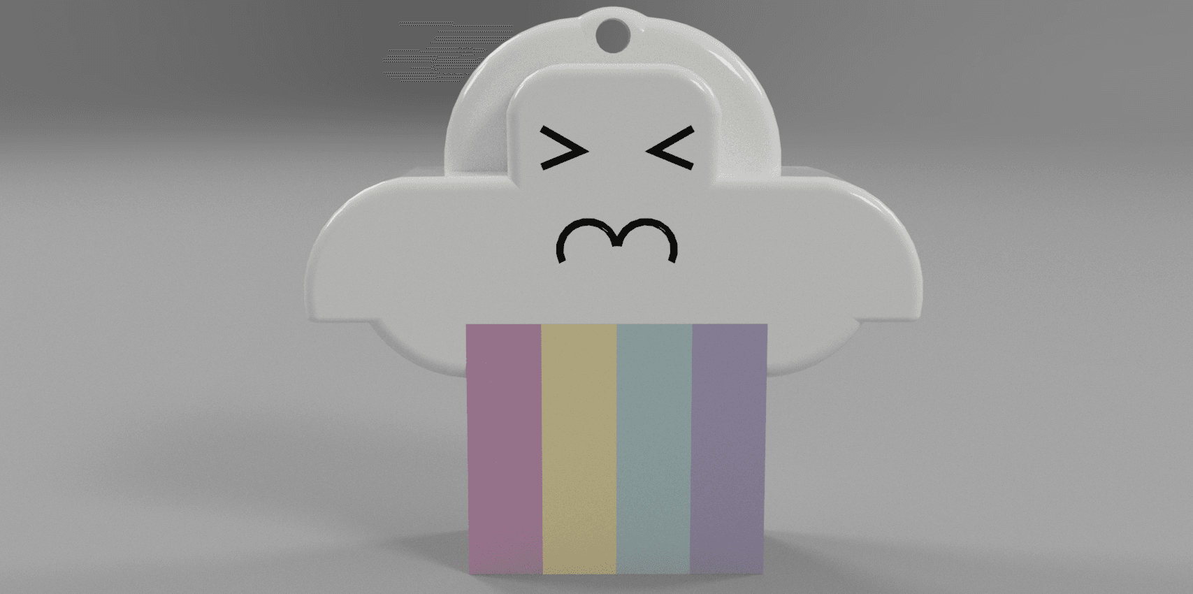 Rainbow Cloud 3d model