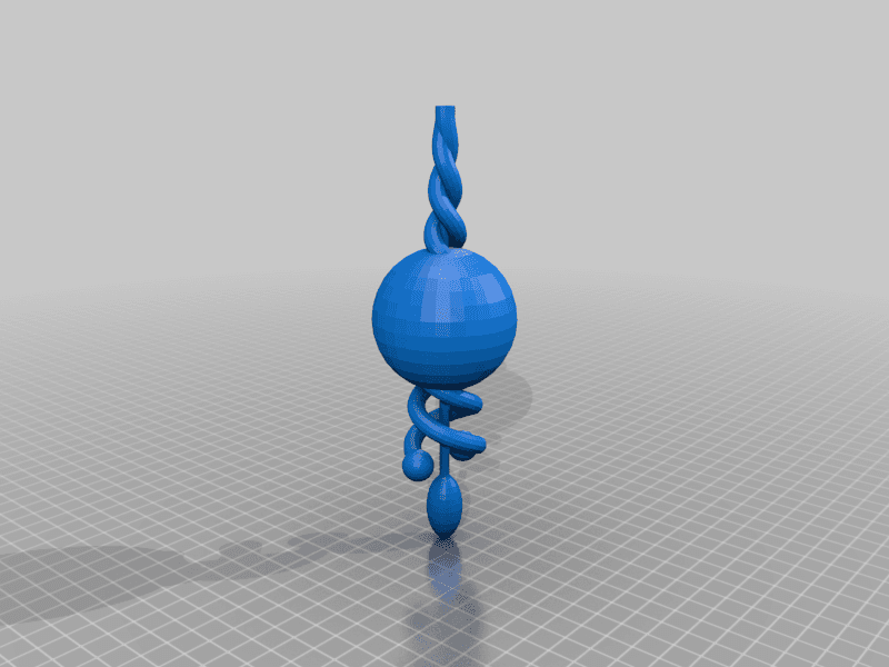 floating ball (aeskulab) and lure (vaccine ampoule) - fishing 3d model