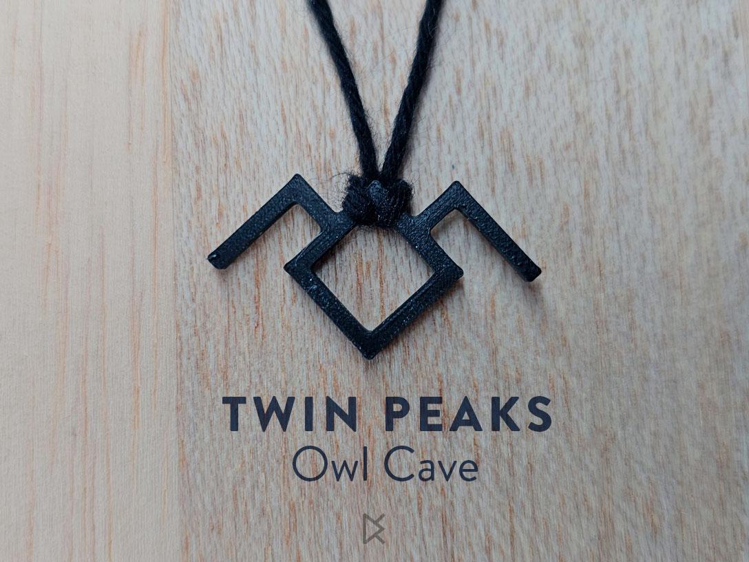 Owl Cave Pendant - Twin Peaks 3d model