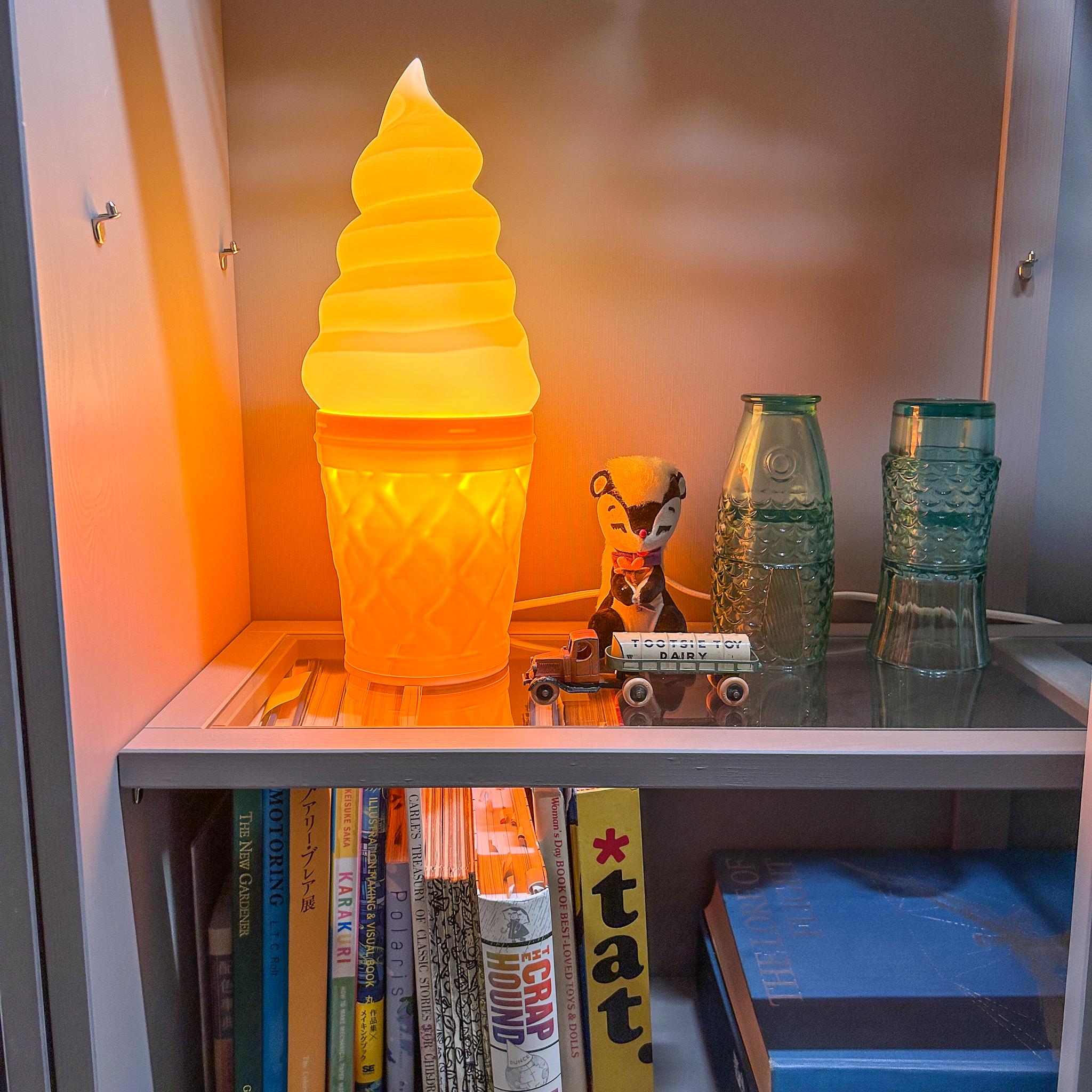 Ice Cream Lamp - Retro Style, Compatible with IKEA Strala Lamp 3d model