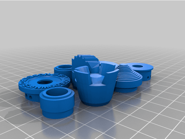 F-15 Eagle Buttons and Caps 3d model