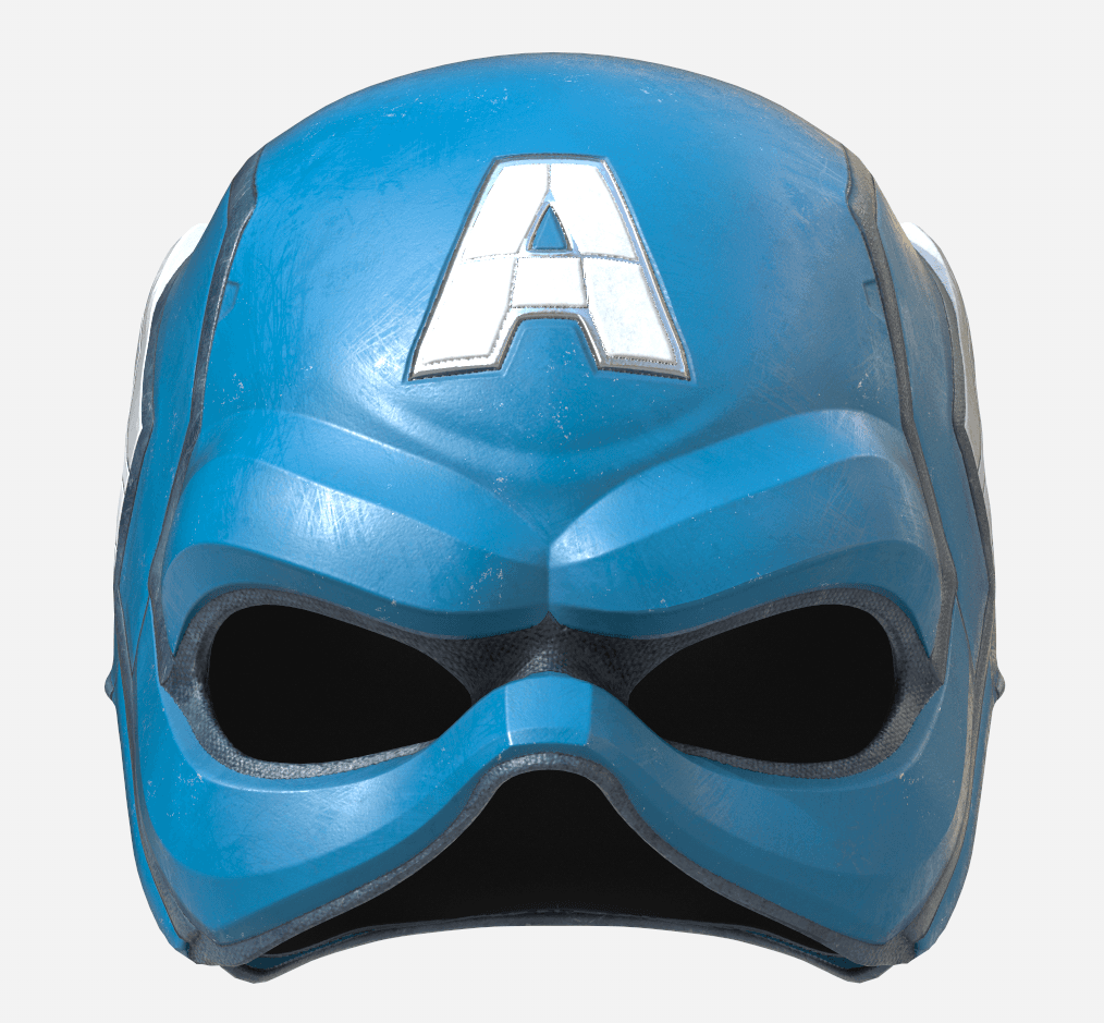 Captain America Cowl mask helmet  3d model