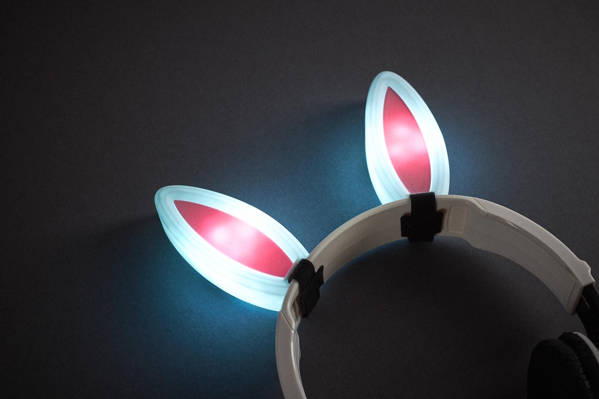 LED Cute Bunny Ears Cosplay 3d model