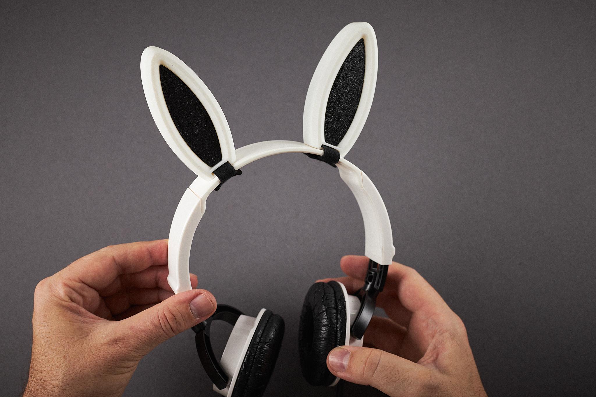 LED Cute Bunny Ears Cosplay 3d model