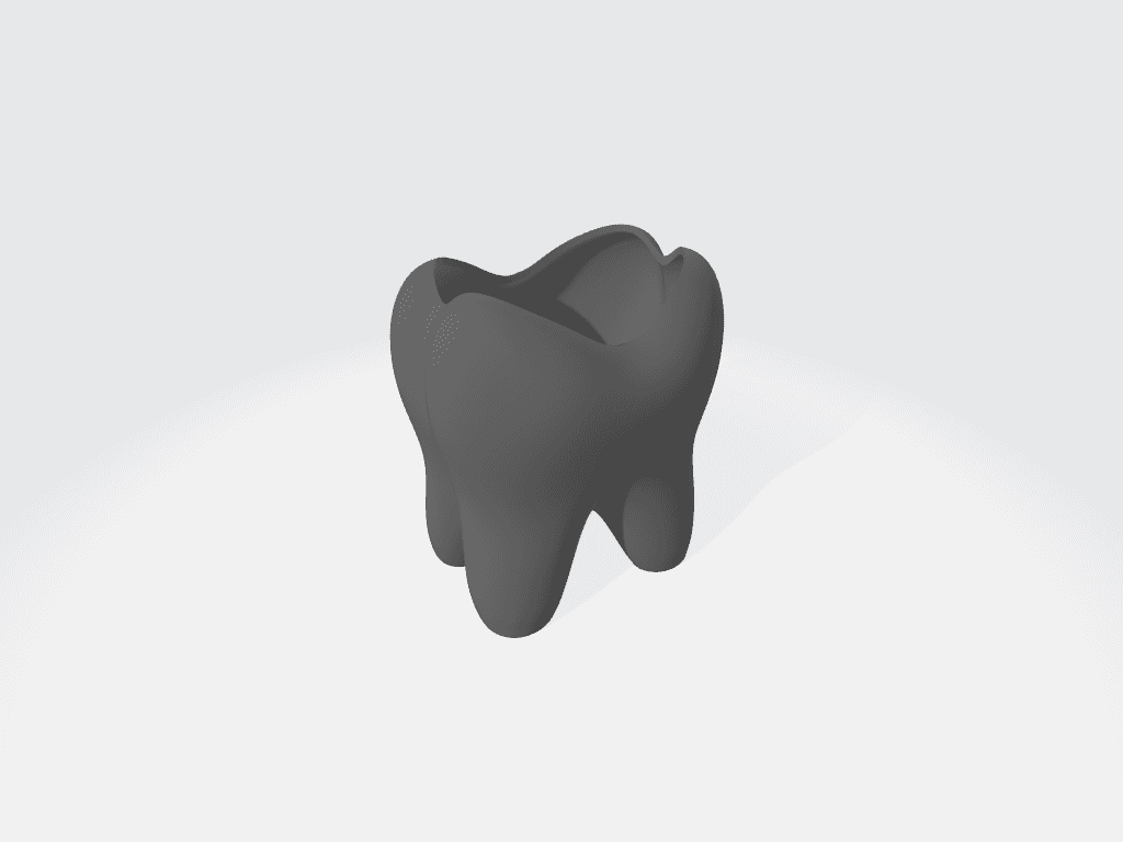 Tooth pencil holder 3d model