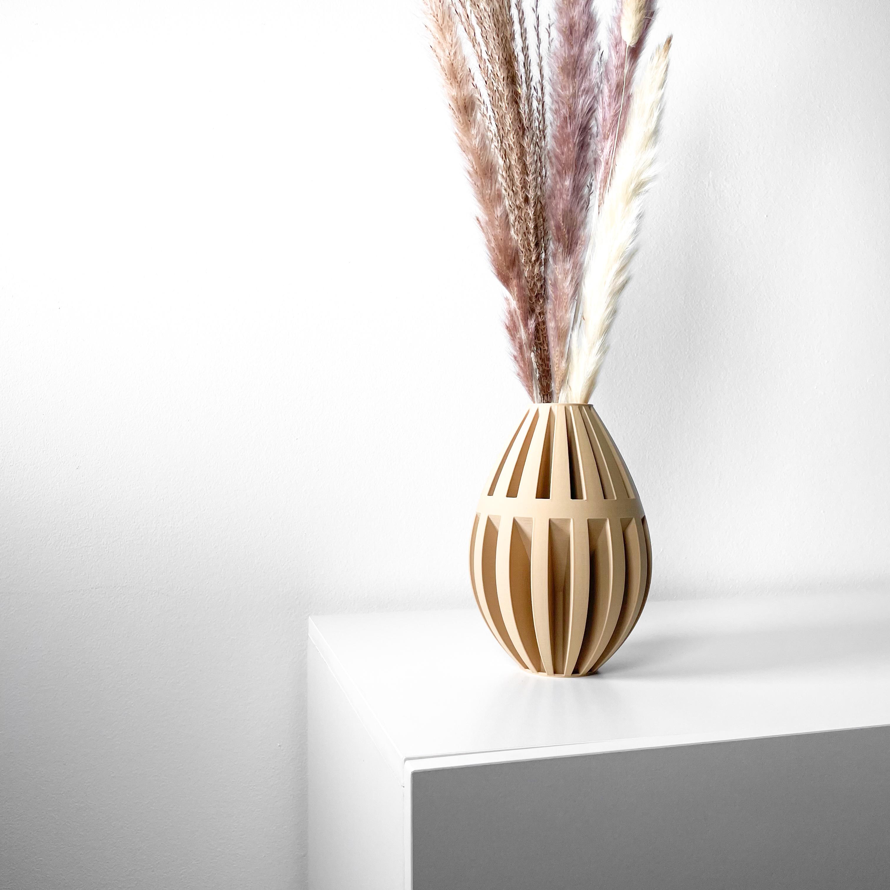 The Dansi Vase, Modern and Unique Home Decor for Dried and Flower Arrangements  | STL File 3d model