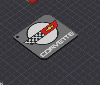 Keychain: Corvette I 3d model