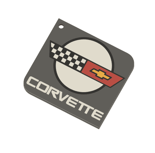 Keychain: Corvette I 3d model