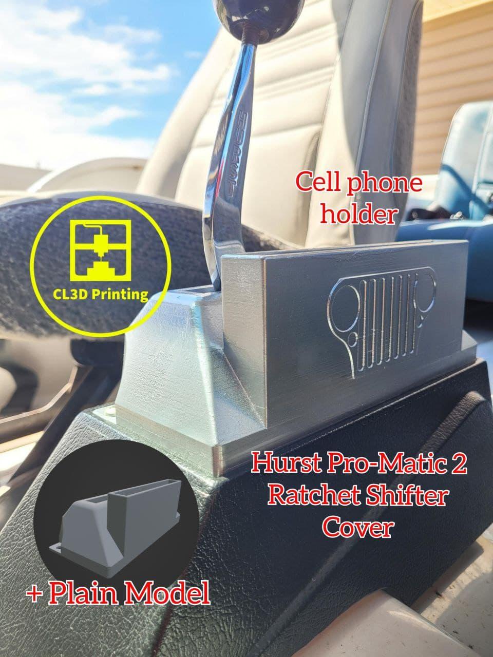 Hurst Pro-Matic 2 Shifter Cover with phone holder 3d model