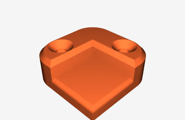 Honeycomb grid corner holder - Laser cutter accessory 3d model