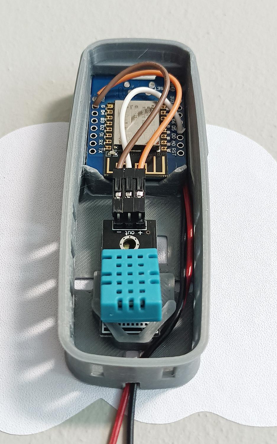 Universal WeMos D1 mini sensor case 3d model