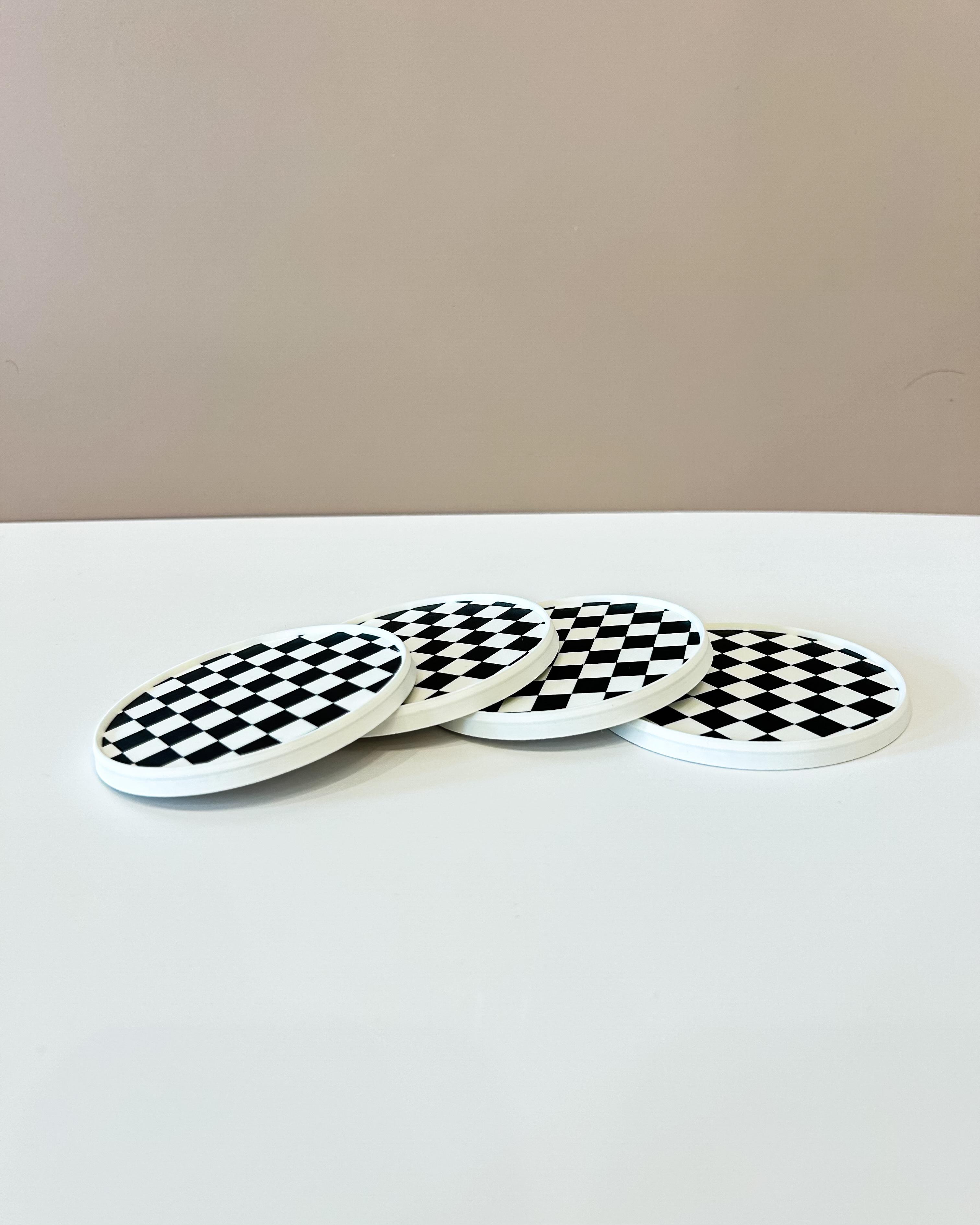 CheckeredDrinkCoasters 3d model