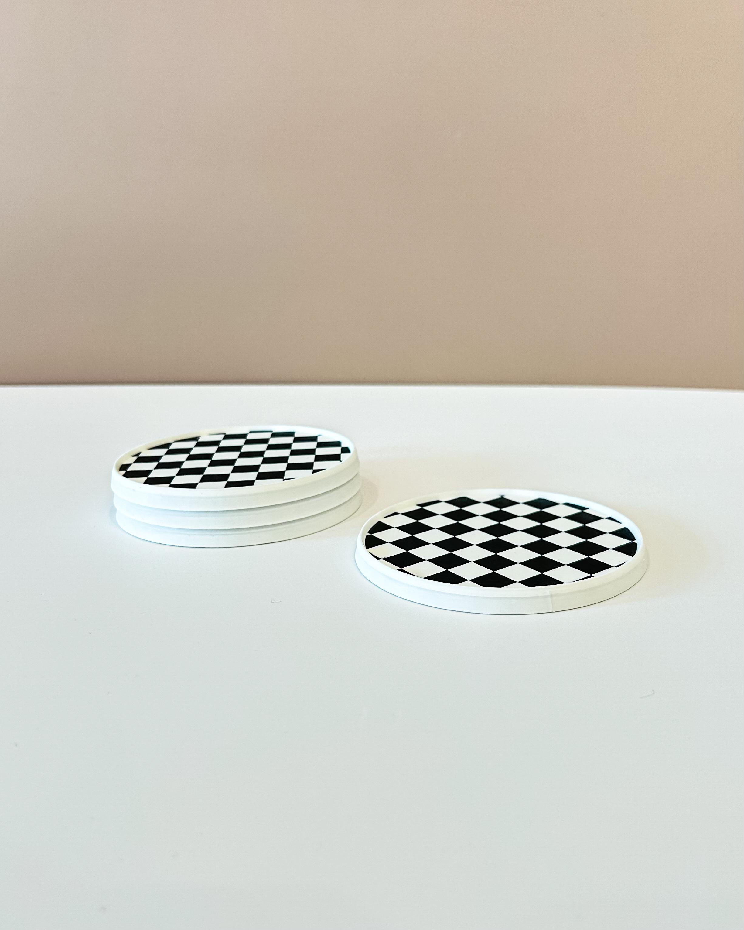 CheckeredDrinkCoasters 3d model