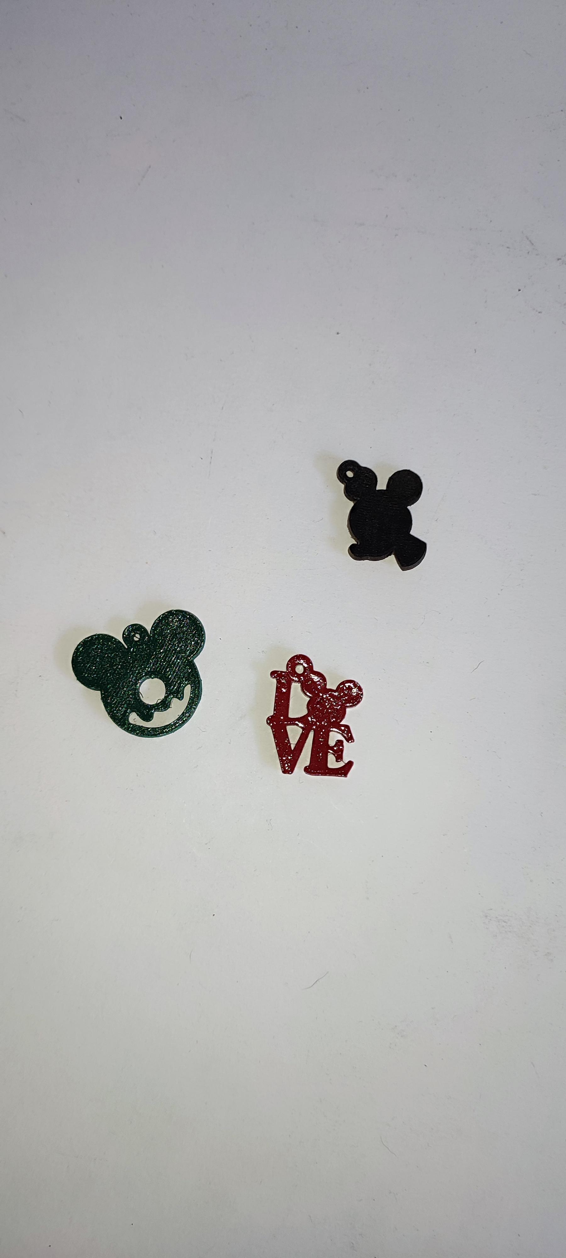 Mickey keychainx4.stl 3d model