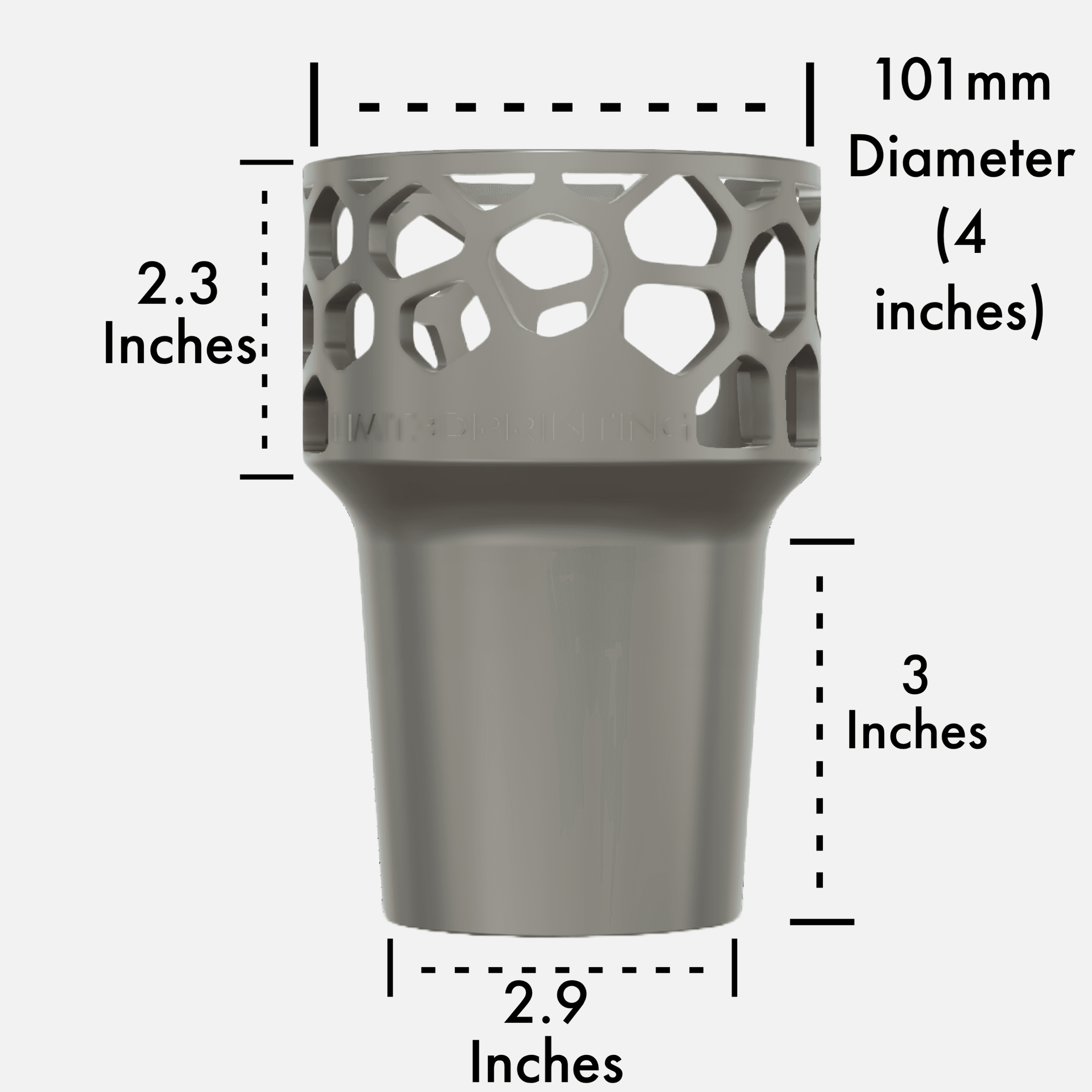 36oz Yeti Rambler Car Cup Adapter (101mm Diameter) - Personal Use 3d model