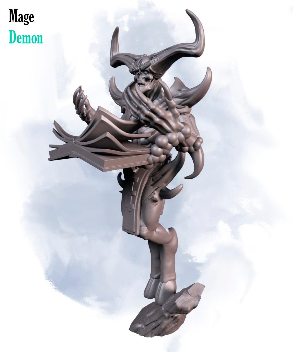 Demon mage 3d model