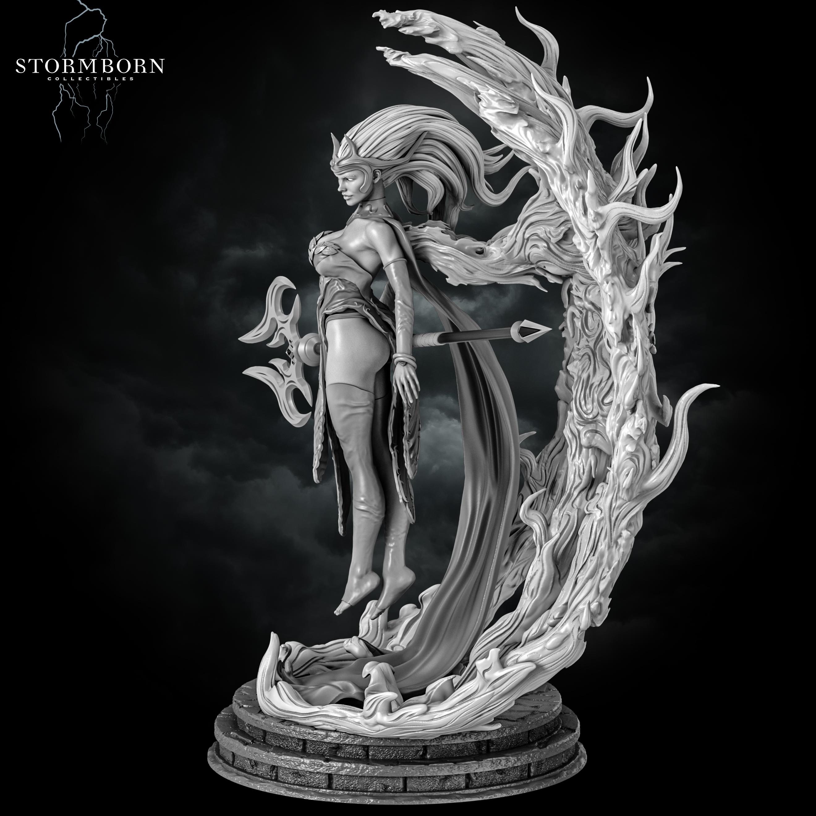 (75mm) Lorna, Goddess of Flame 3d model