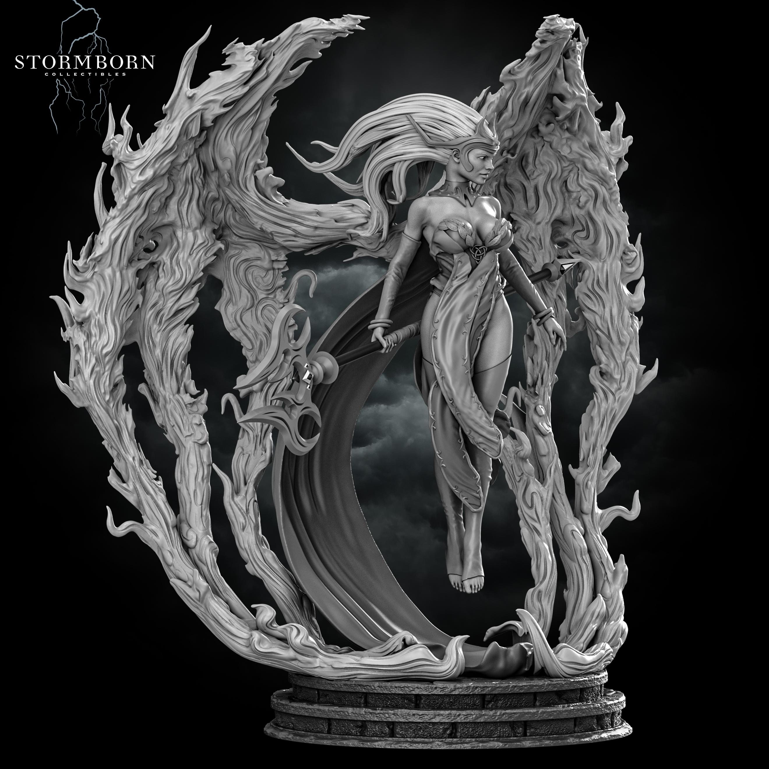 (75mm) Lorna, Goddess of Flame 3d model