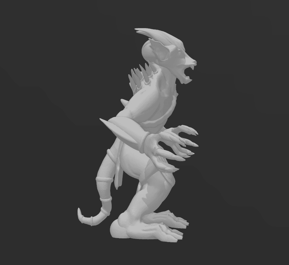 Demon figurine 3d model