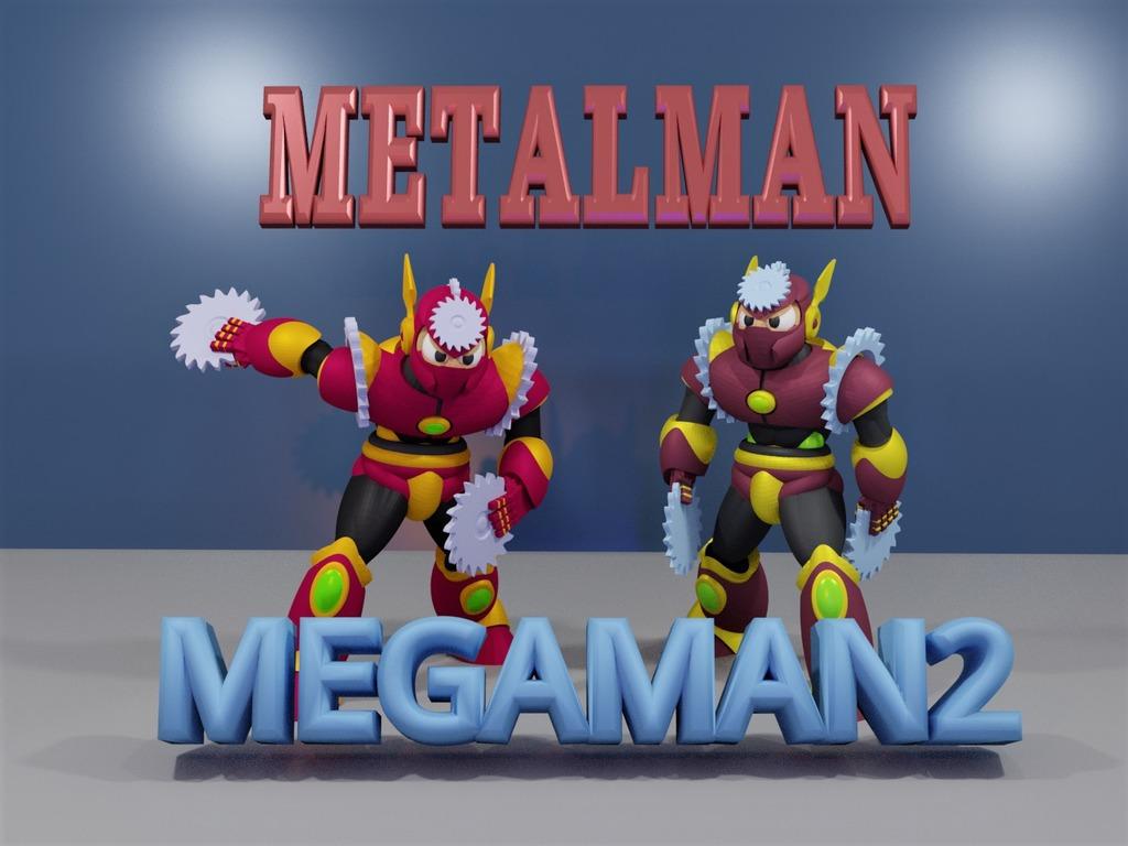 METALMAN from MEGAMAN2. 3d model