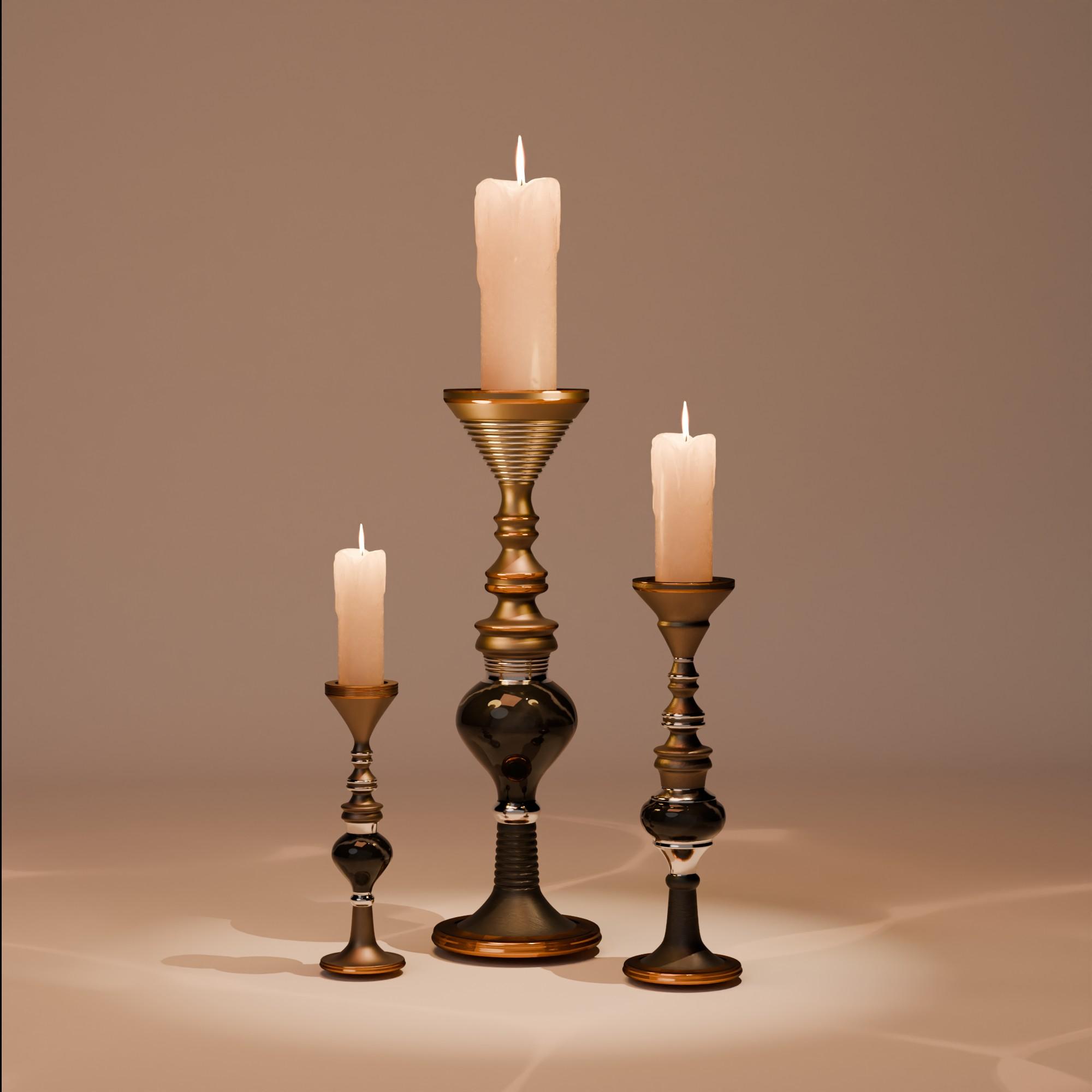Luxury Candle Holder  3d model
