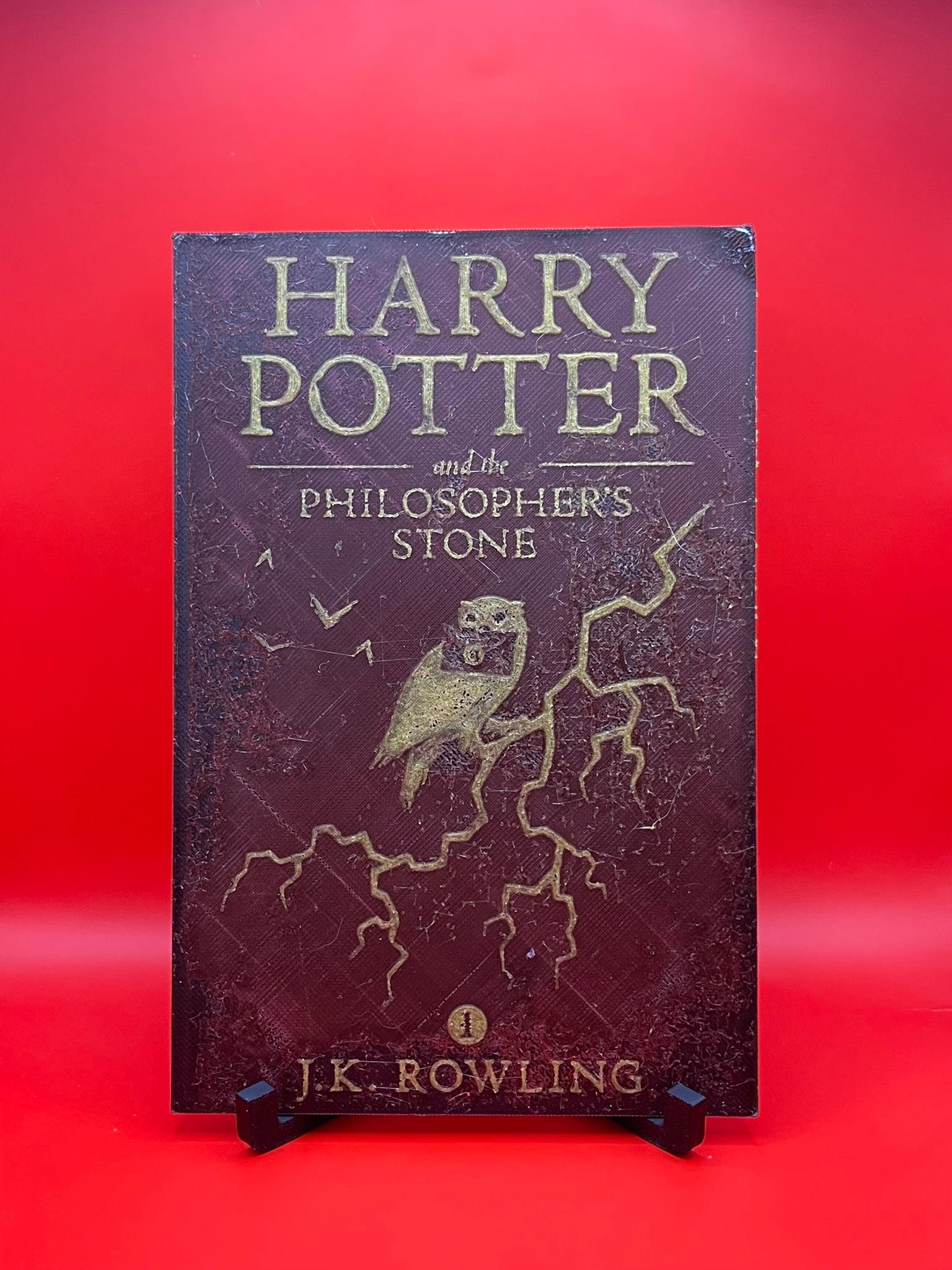 Harry Potter & The Philosopher's (Sorcerer's) Stone HueForge Book Cover Fan Art 3d model