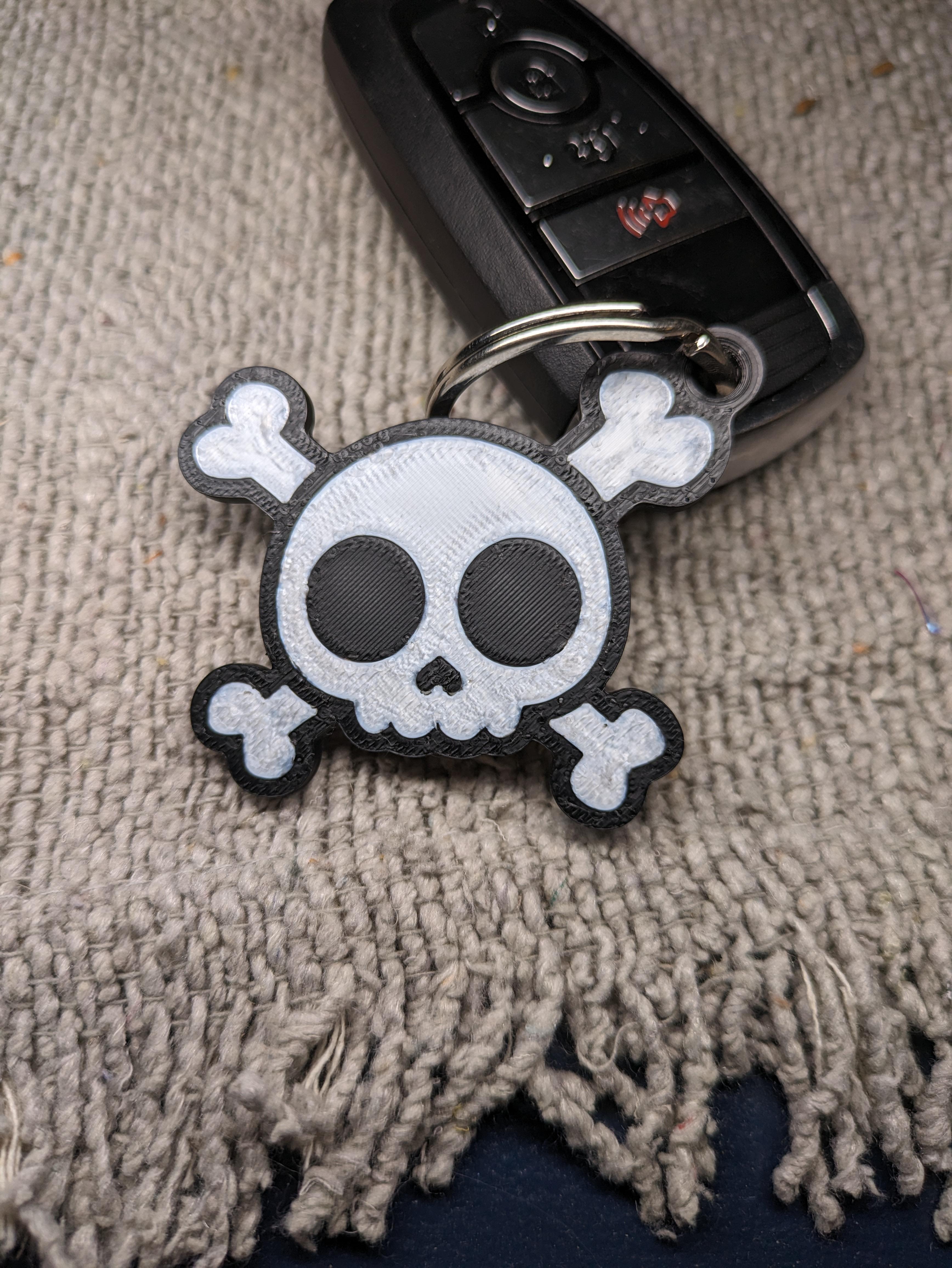 Cross Bones Keychain .3mf 3d model