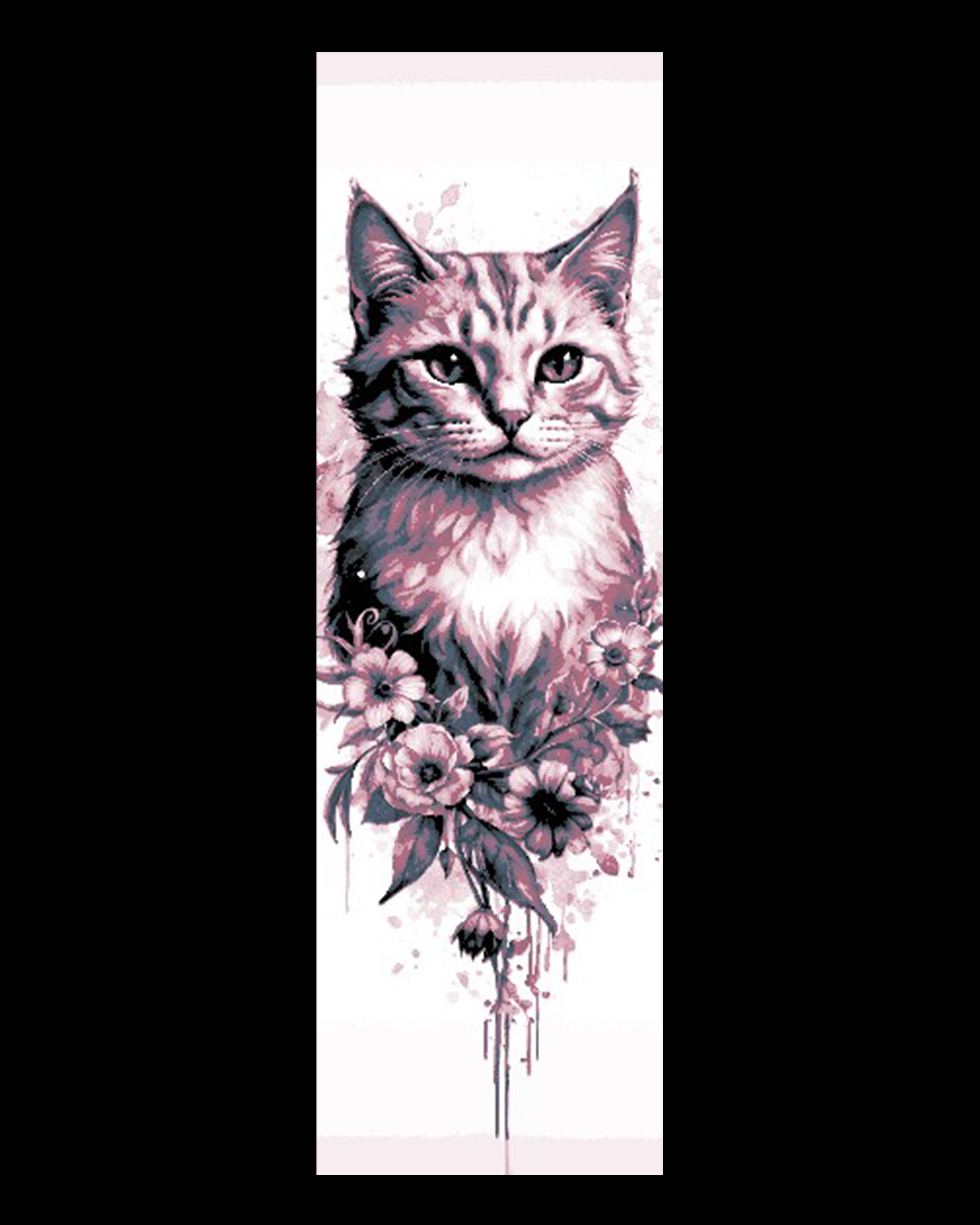 Cute Kittens and flowers, a perfect combination - Set of Bookmarks 3d model