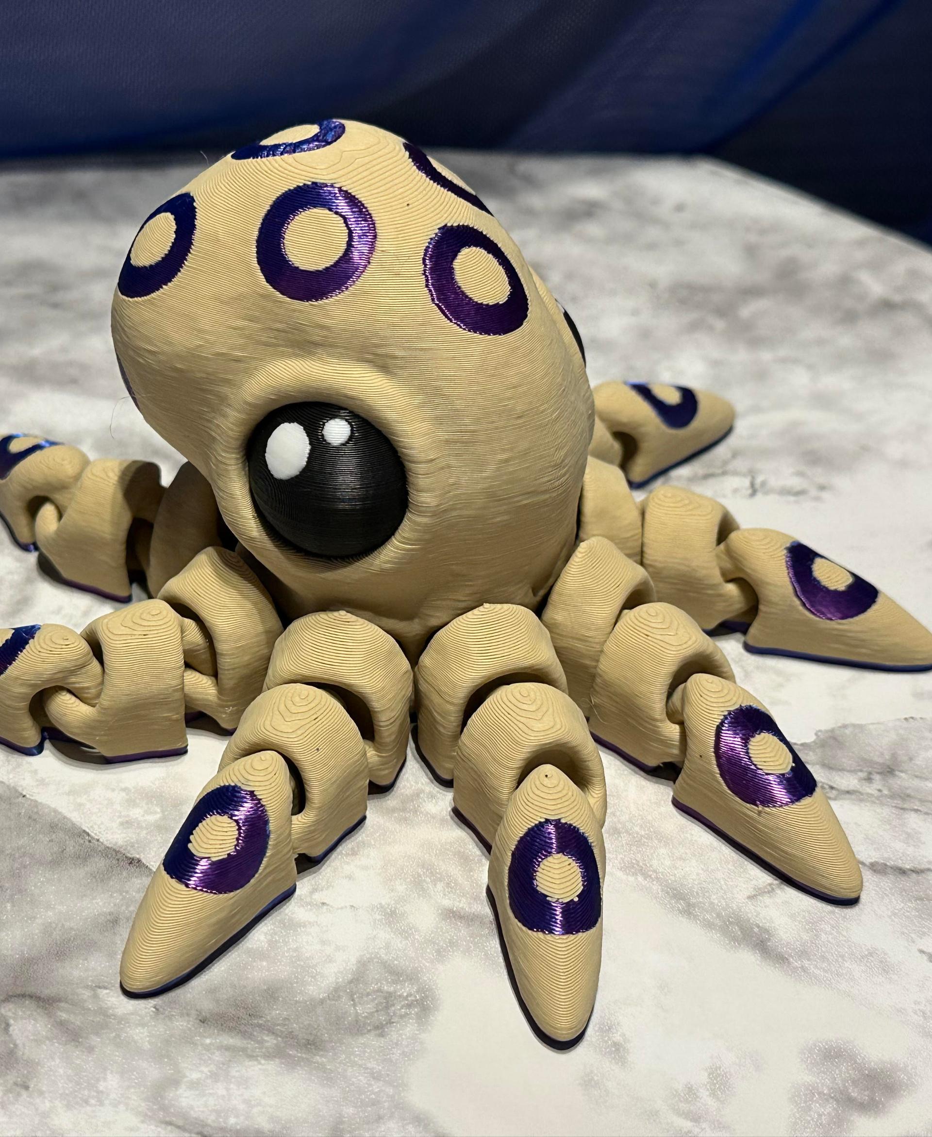 Tiny Octopus - 125% take on the Blue Ring Octopus! - 3d model