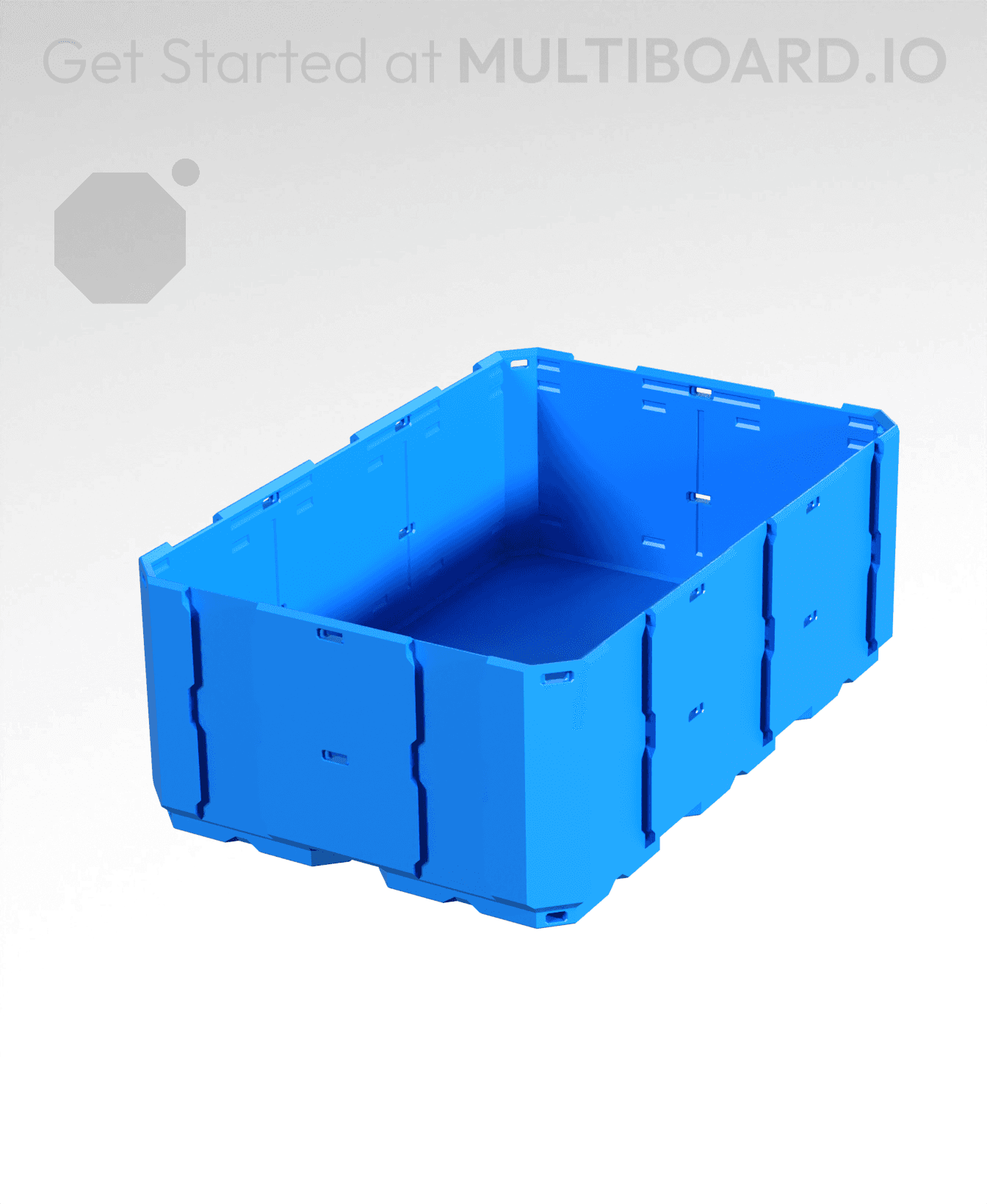 2x3x1 - Full Multipoint Rail - Multibin Shell 3d model